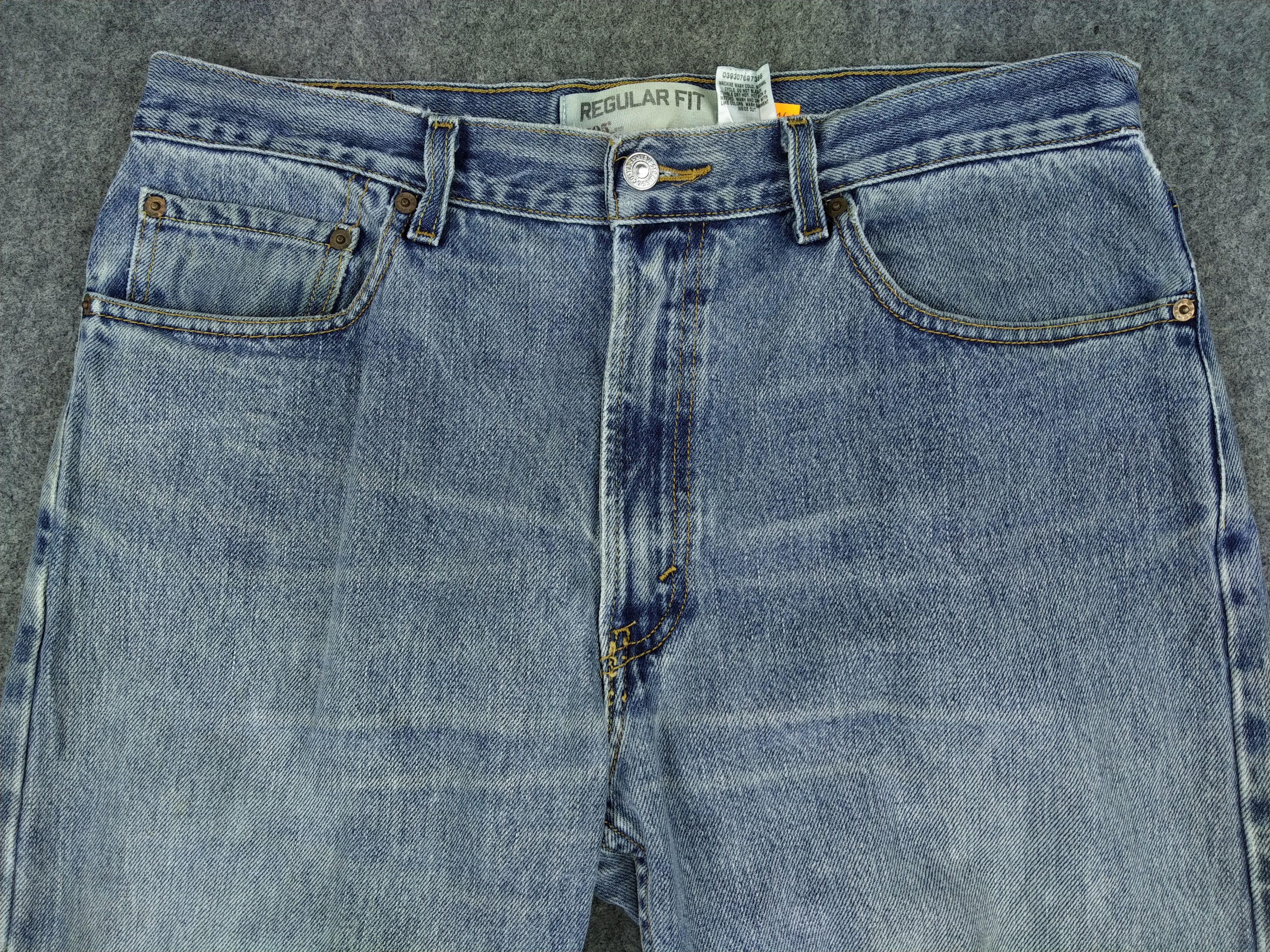 Levi's Faded Blue Vintage Levi's 505 Regular Fit Denim JN464 Size US 34 / EU 50 - 3 Thumbnail