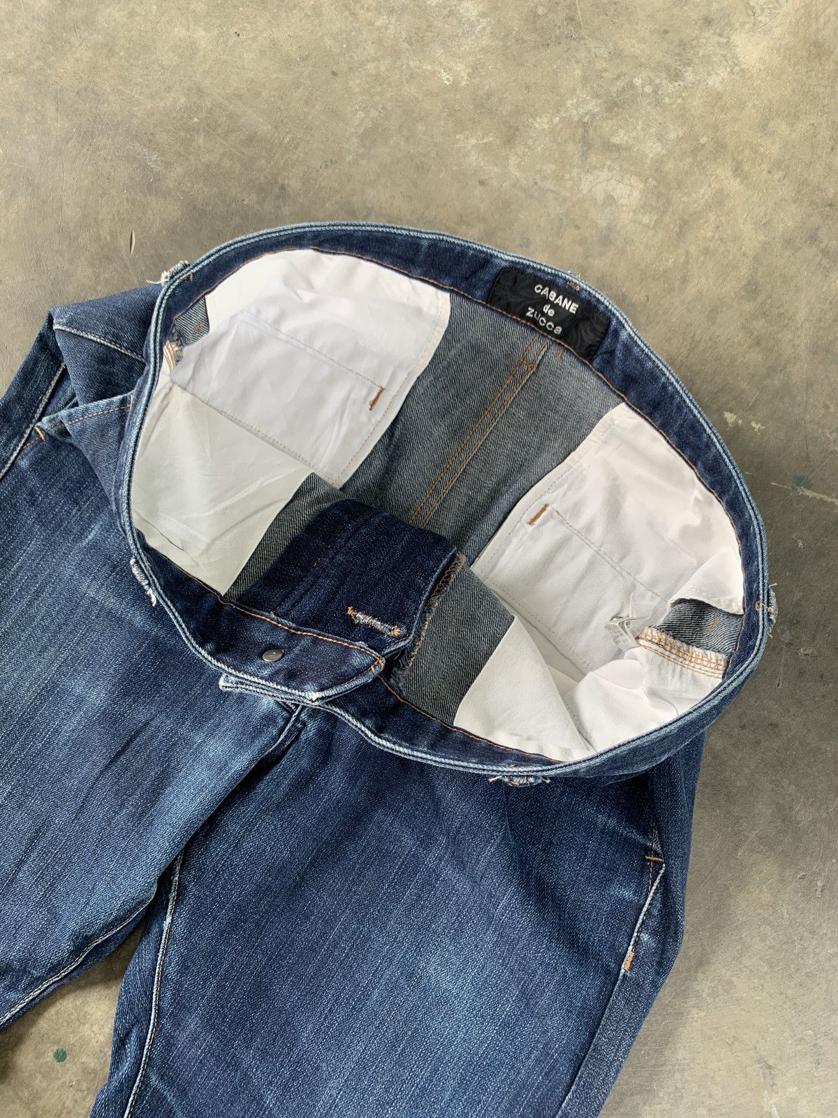 CABANE de ZUCCa CABANE de ZUCCa Issey Miyake Assymetric Denim Size US 35 - 8 Thumbnail
