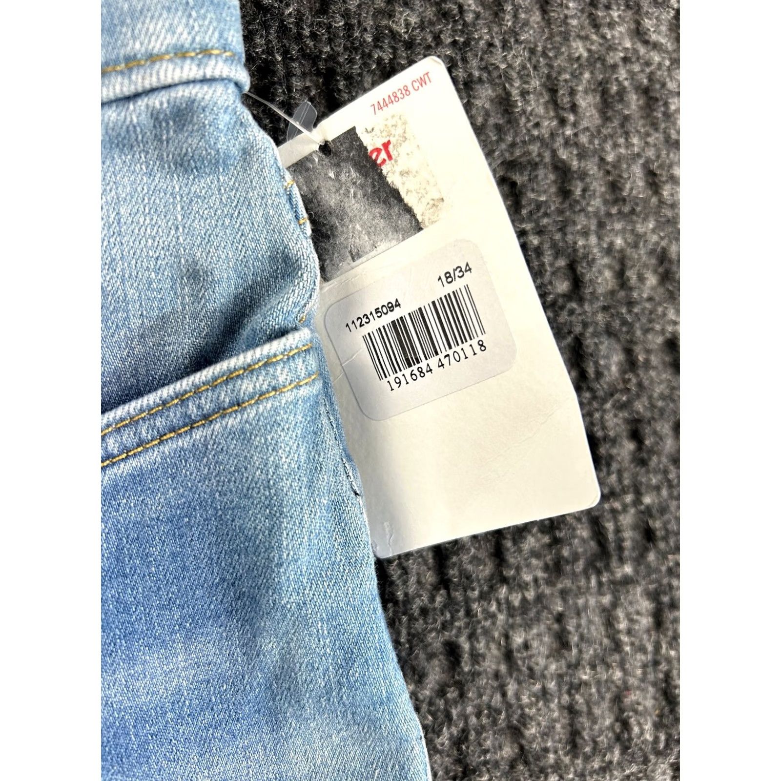 Wrangler Wrangler Ultra High Rise Skinny Jeans Womens Size 18 Light Blue NEW Size 40" / US 18 - 5 Thumbnail