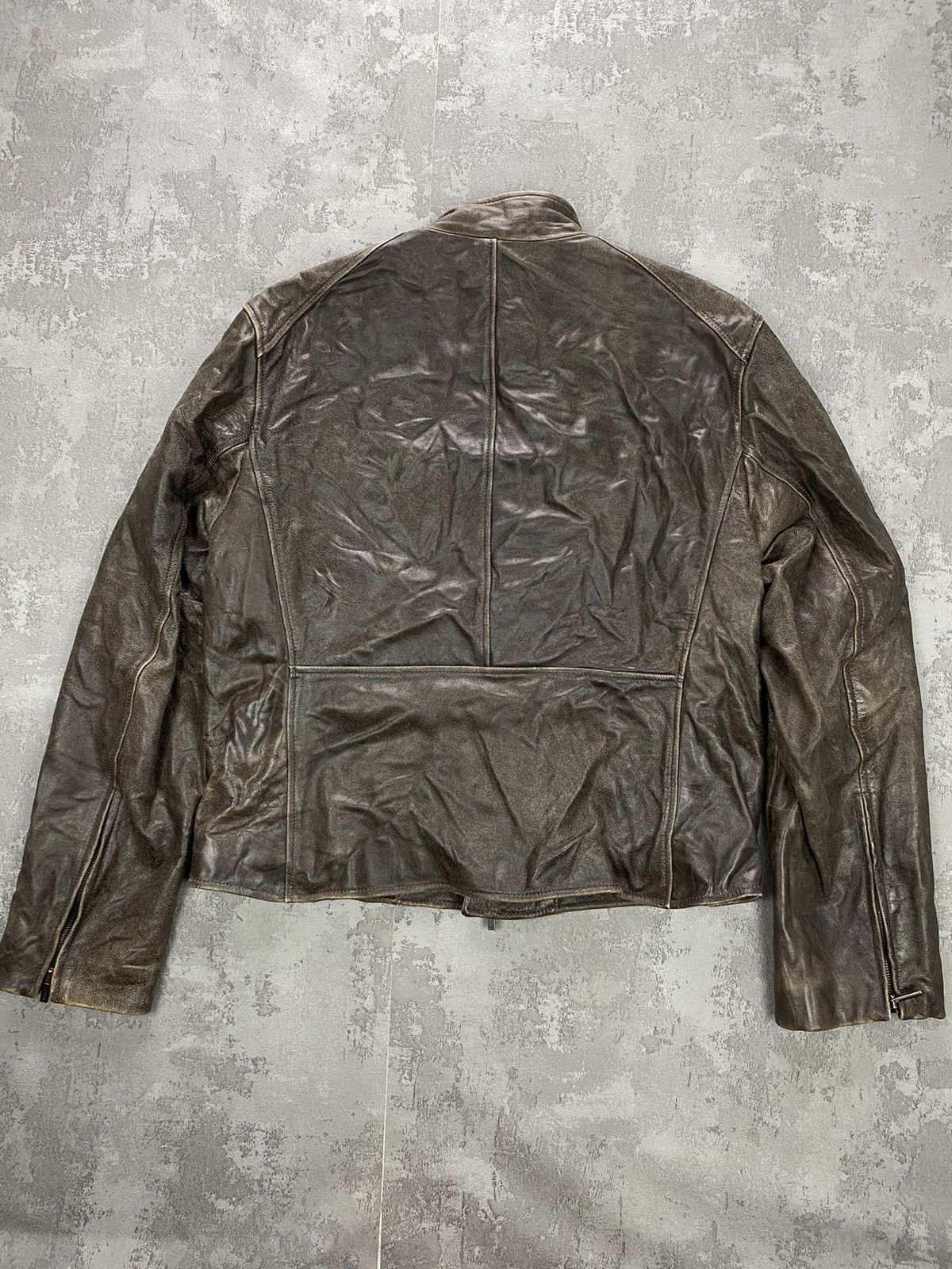 Kenzo Kenzo Homme biker bird Leather Jacket Size US XL / EU 56 / 4 - 10 Thumbnail