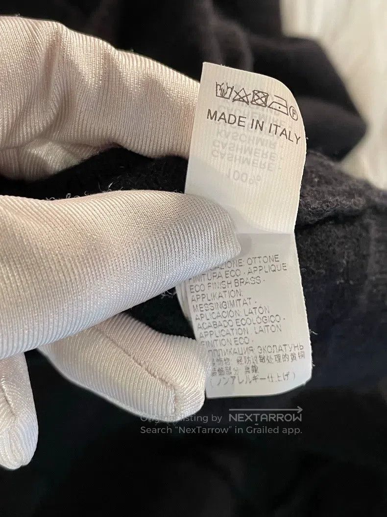 Brunello Cucinelli Brunello Cucinelli Black cashmere studded loose sweater Size M / US 6-8 / IT 42-44 - 6 Thumbnail