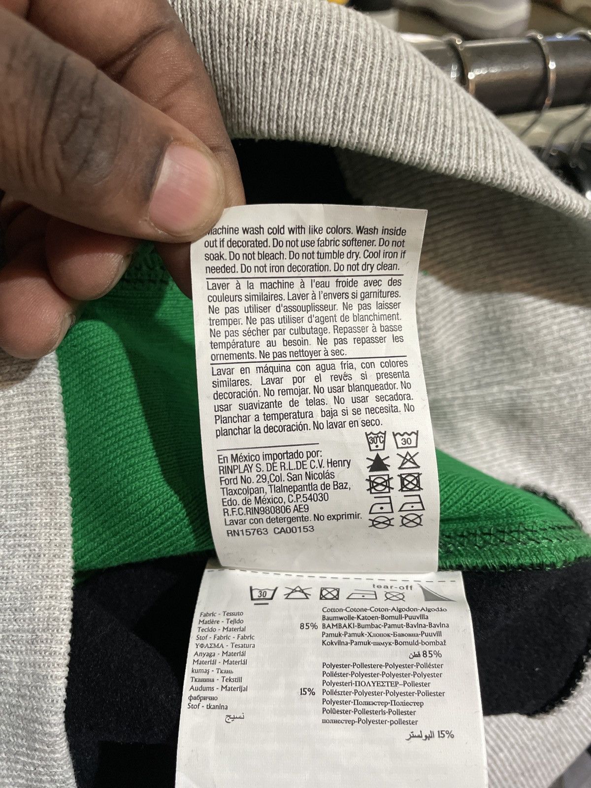 DENIM TEARS Denim Tears Champion Logo Crewneck Size US L / EU 52-54 / 3 - 10 Thumbnail