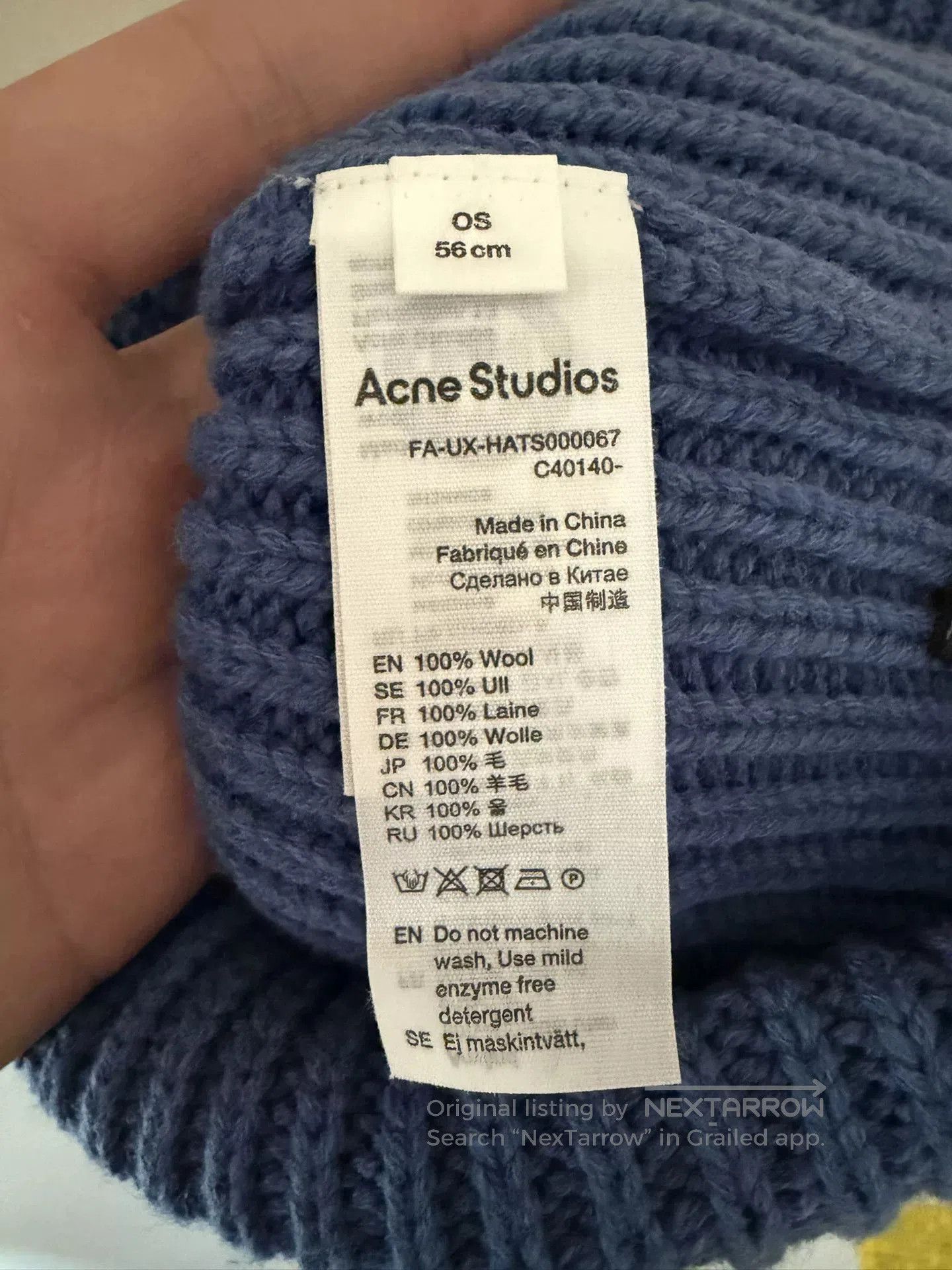 Acne Studios Acne Studios Wool Knit Hat. Size ONE SIZE - 4 Thumbnail