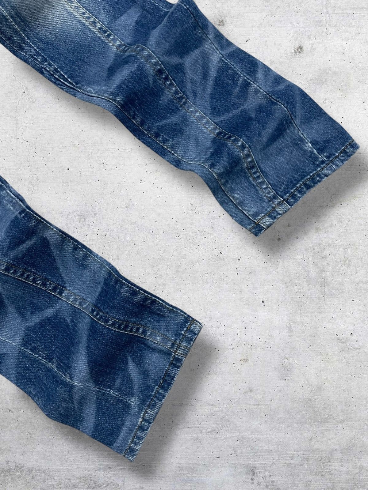 Schlussel VINTAGE SCHLUSSEL 1990S JAPAN DESIGNER ARTWORK LAYERED DENIM Size US 31 - 4 Thumbnail