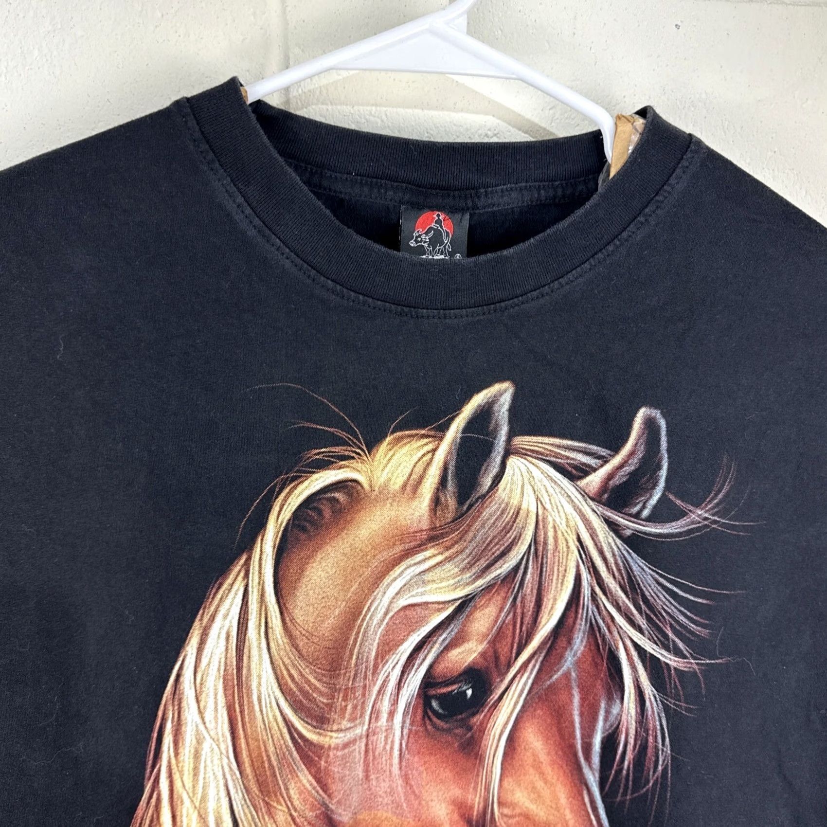 Vintage VINTAGE Hero Buff Horse Animal Nature Wildlife Graphic T Shirt XXL Double Sided Men Size US XXL / EU 58 / 5 - 5 Thumbnail