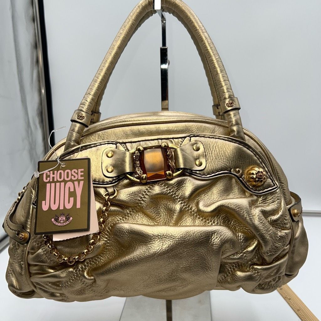 Juicy Couture Juicy Couture Vintage Metallic and Jeweled Leather Bag Size ONE SIZE - 1 Thumbnail