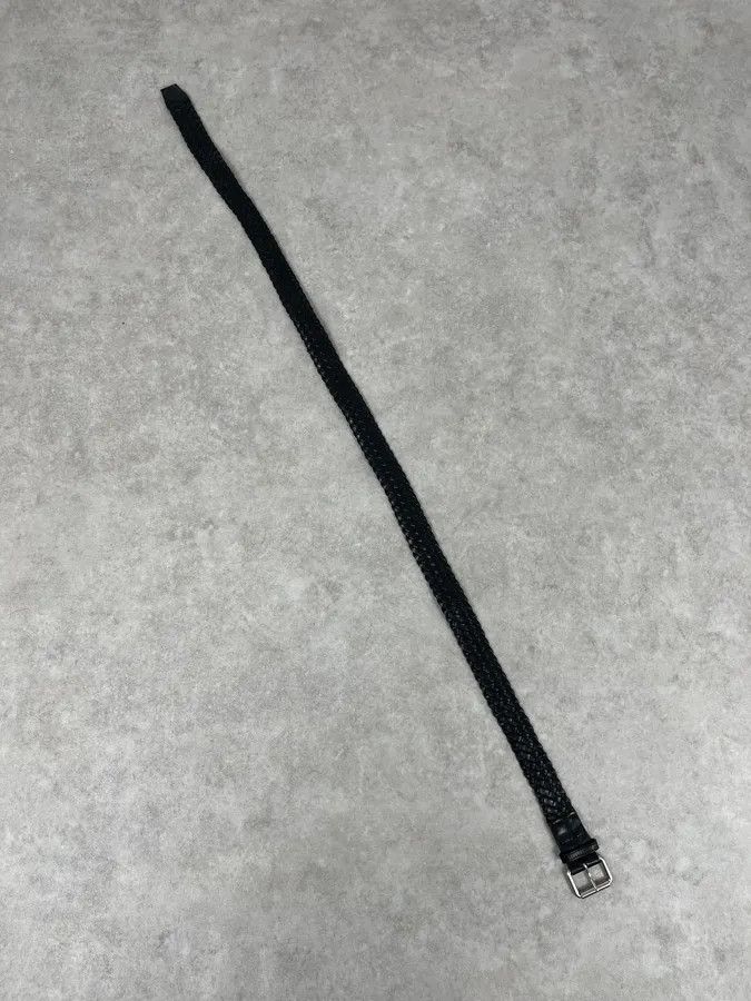 Saint Laurent Paris Saint Laurent Black Woven Classy Leather Belt Size ONE SIZE - 8 Thumbnail