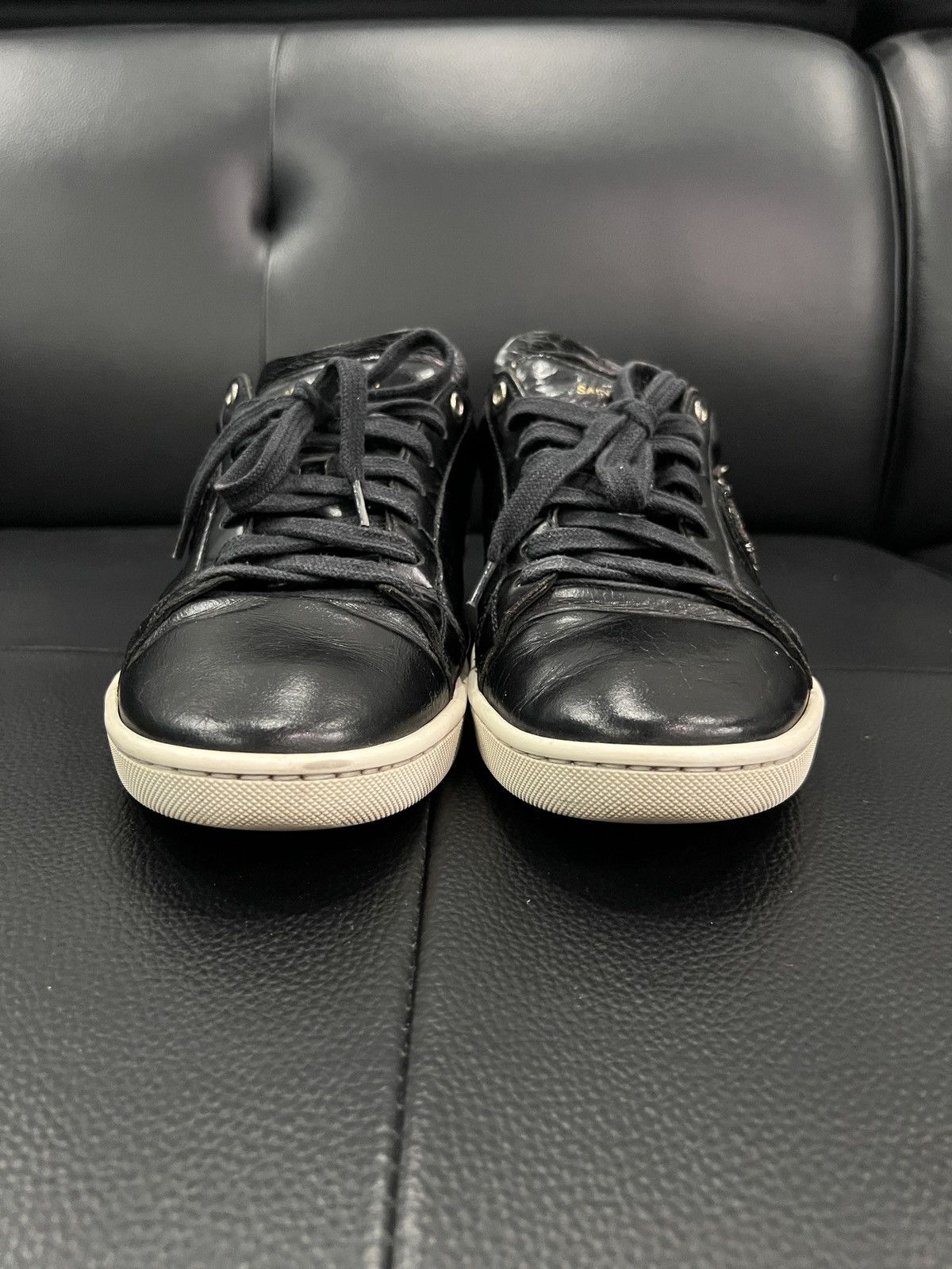 Saint Laurent Paris Saint Laurent Heart & Lightning Studded Sneakers Size US 9 / EU 42 - 4 Thumbnail