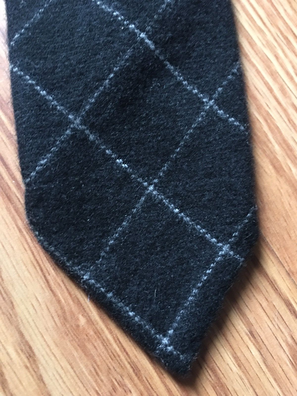 Ralph Lauren × Ralph Lauren Purple Label Ralph Lauren Purple Label Cashmere Grey Mens Tie Size ONE SIZE - 5 Thumbnail
