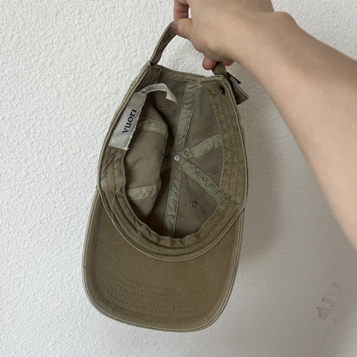 Vuori Vuori Unisex Dad Hat Green Adjustable O/S 100% Cotton EUC Size ONE SIZE - 7 Thumbnail