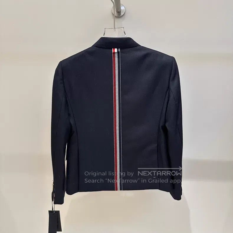 Thom Browne Thom Browne Overcoat in Dark Blue with Gold Buttons Size M / US 6-8 / IT 42-44 - 4 Thumbnail