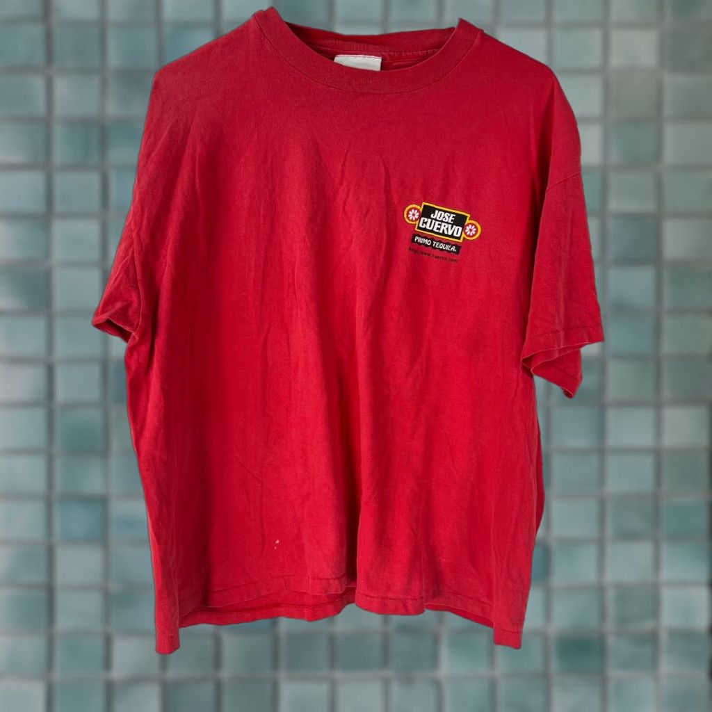 Vintage Jose Cuervo Shirt Mens Short Sleeves Graphic Red T Shirt Size L Size US L / EU 52-54 / 3 - 1 Thumbnail