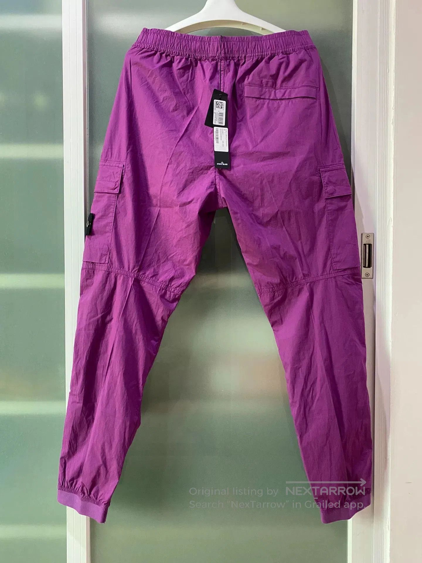 Stone Island casual side pocket purple pants. Size US 32 / EU 48 - 2 Thumbnail