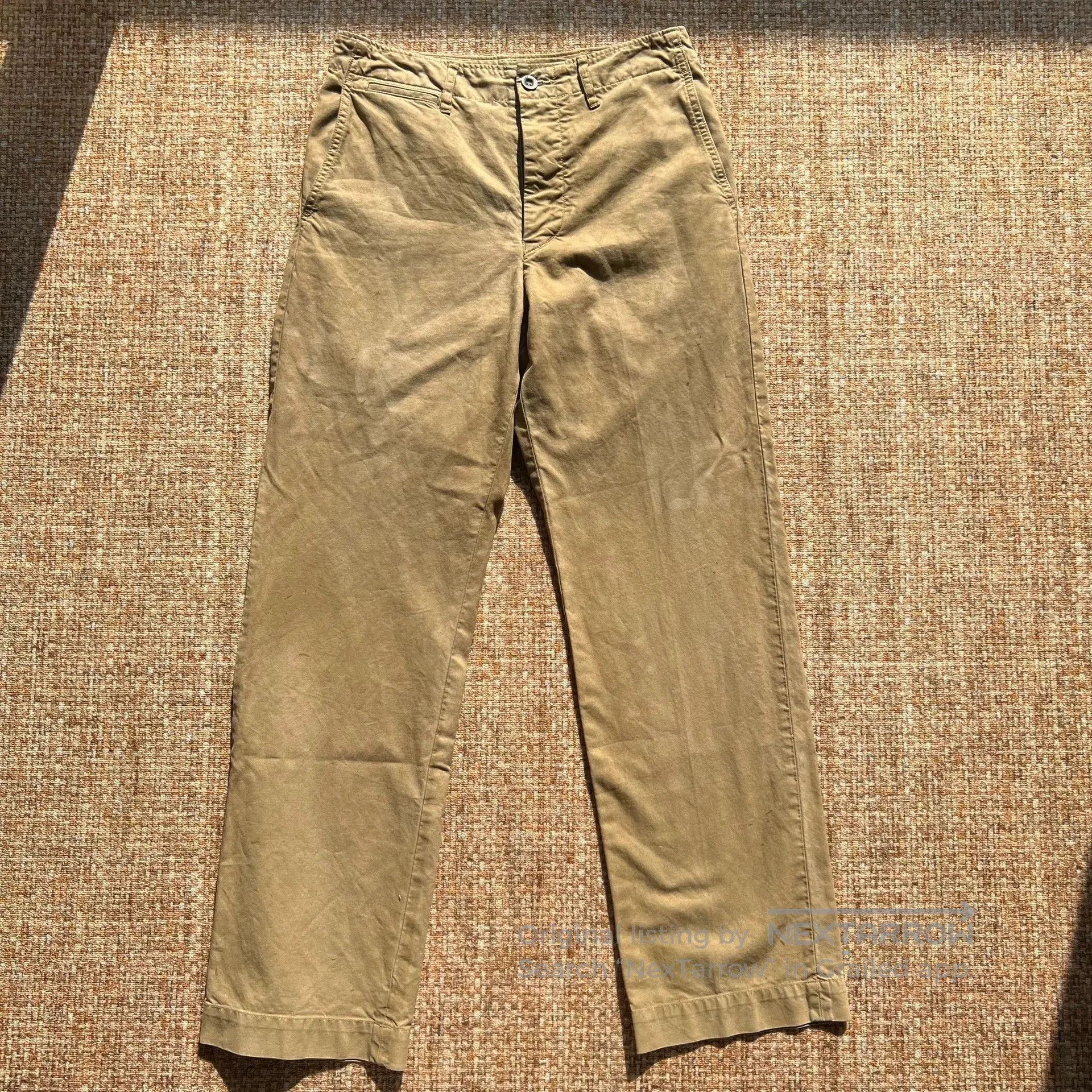 Visvim visvim khaki chino pants with distressed design. Size US 27 - 1 Thumbnail