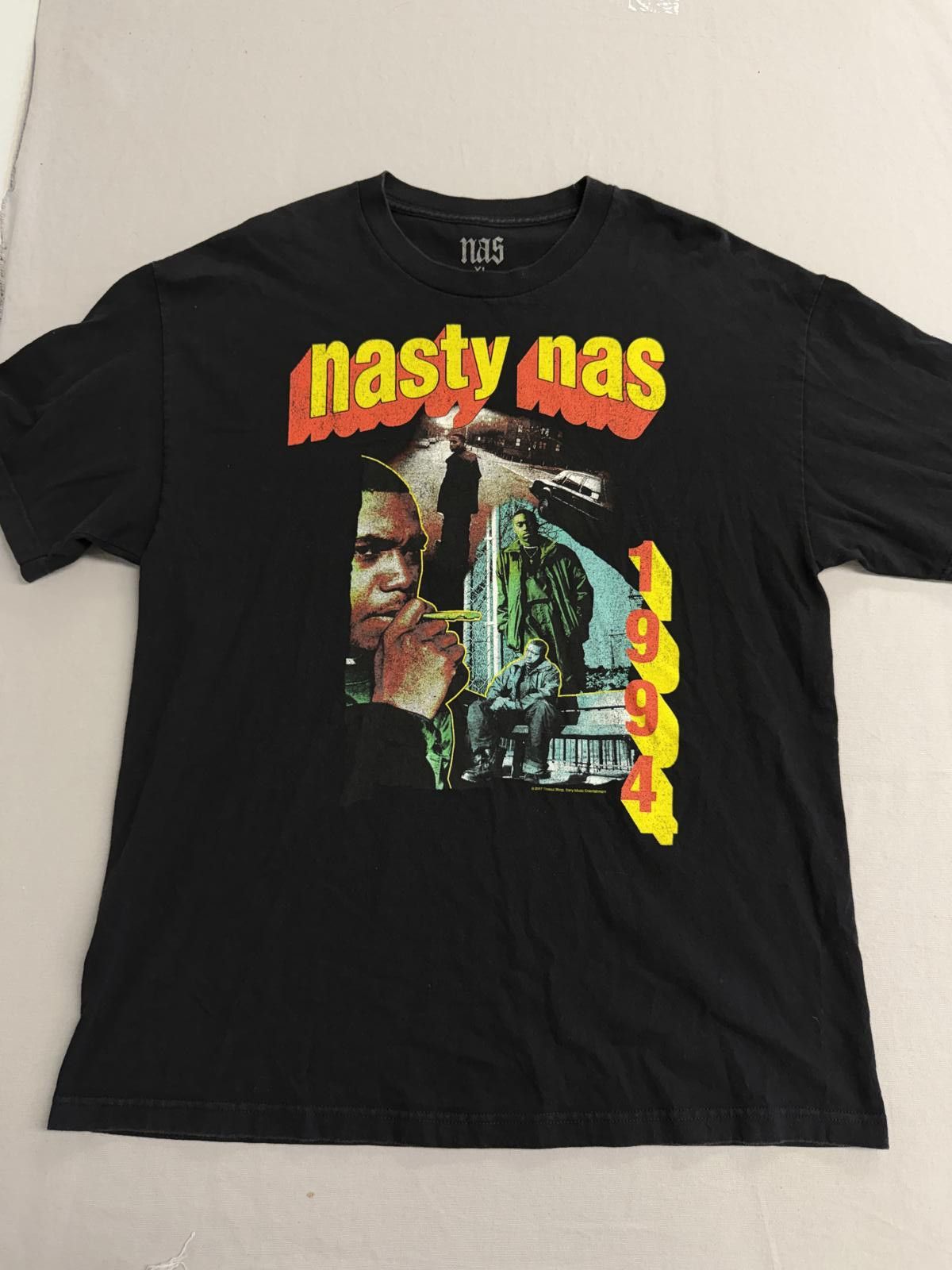 Nas Nas Rap Tee - Rapper Nasty Nas Hip Hop 1994 T-shirt - XL Size US XL / EU 56 / 4 - 1 Thumbnail