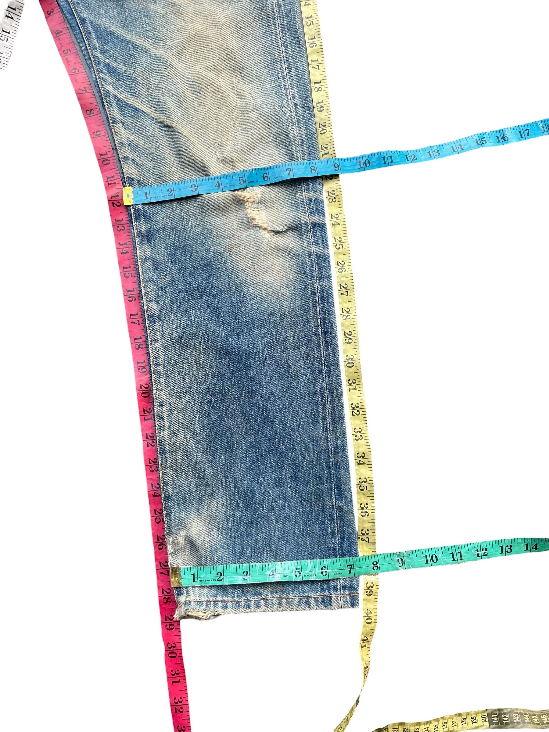 HRMTG Japan Vintage HR Market Selvedge Distresed Denim Size US 31 - 15 Thumbnail