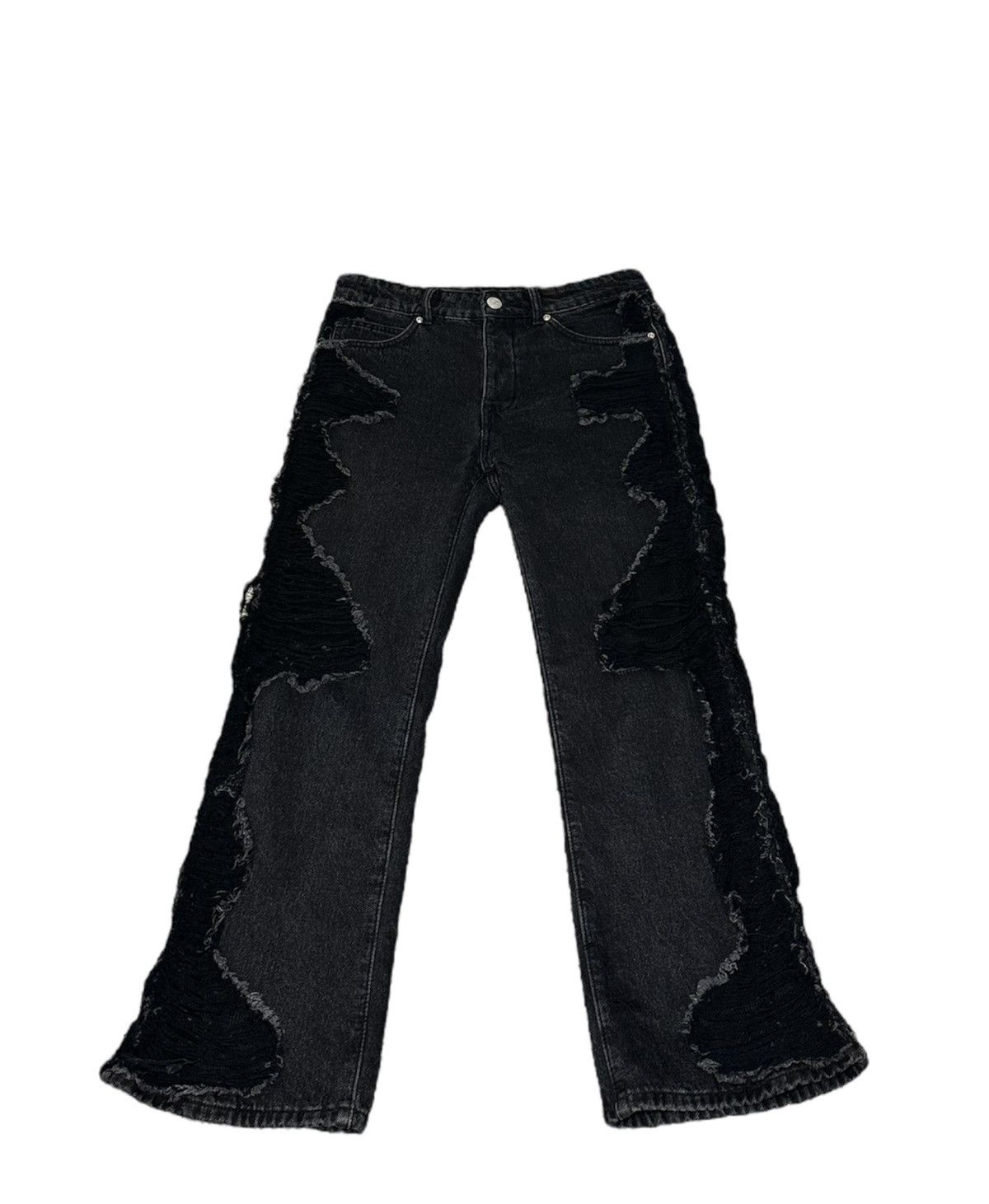 Distressed Denim Faisean Dia Perimeter Jeans | Grailed