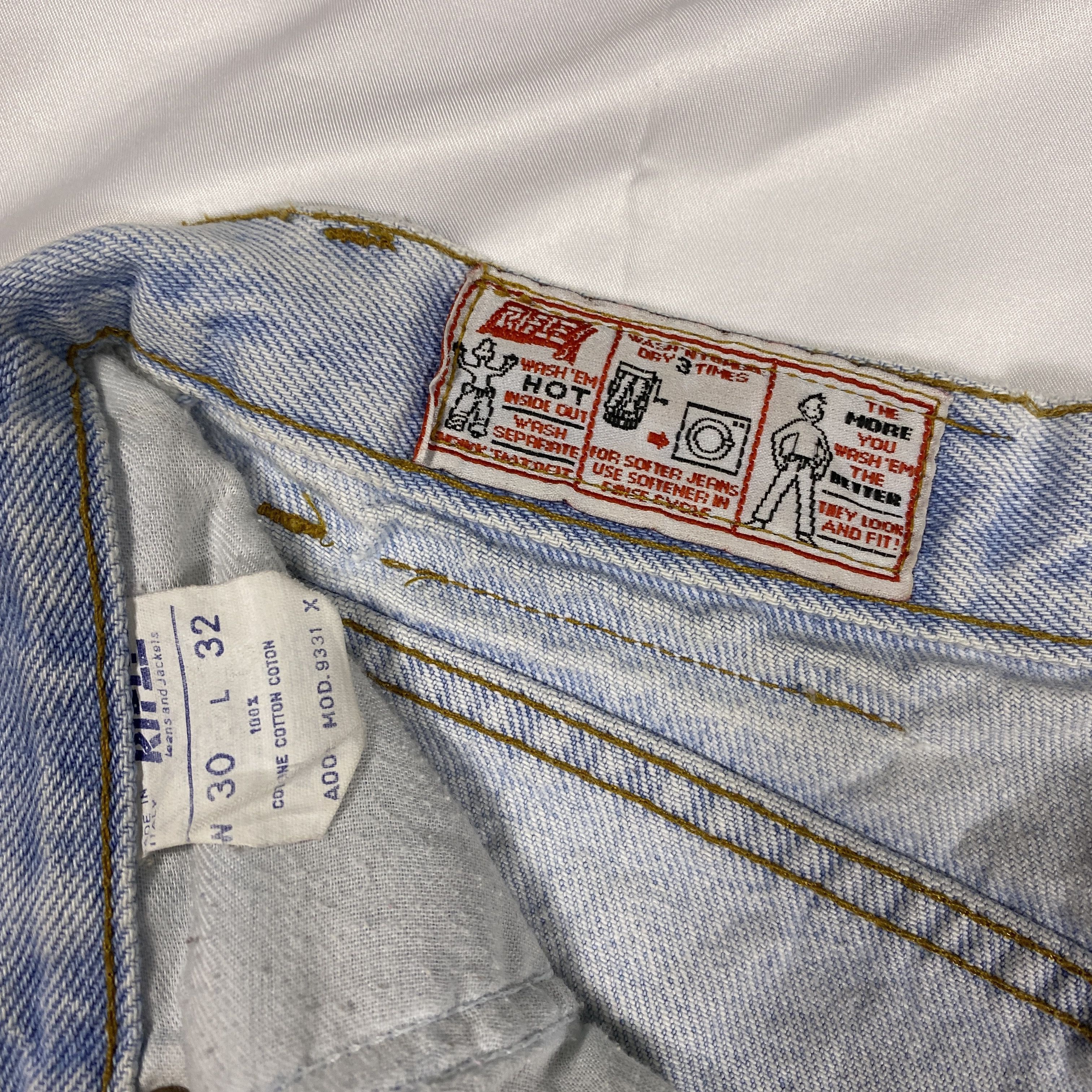 RIFLE Vintage Light Wash Rifle Light Wash Jeans 26x30 Size 26" / US 2 / IT 38 - 7 Thumbnail