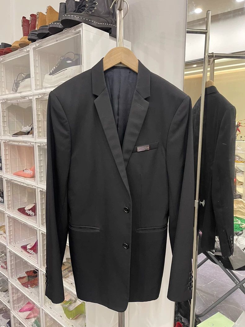 Dior Dior Branded shoulder pad wool suit suit 2501-Nextarrow Size 48R - 1 Thumbnail