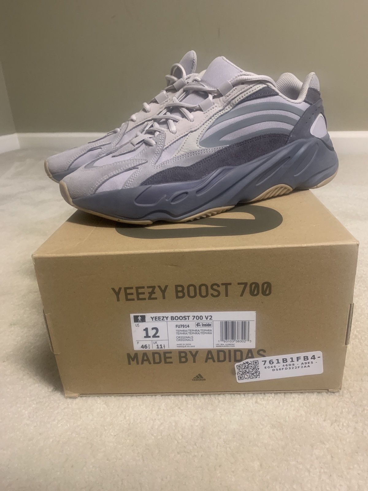 Adidas × Kanye West Yeezy Boost 700 V2 Size US 12 / EU 45 - 1 Thumbnail