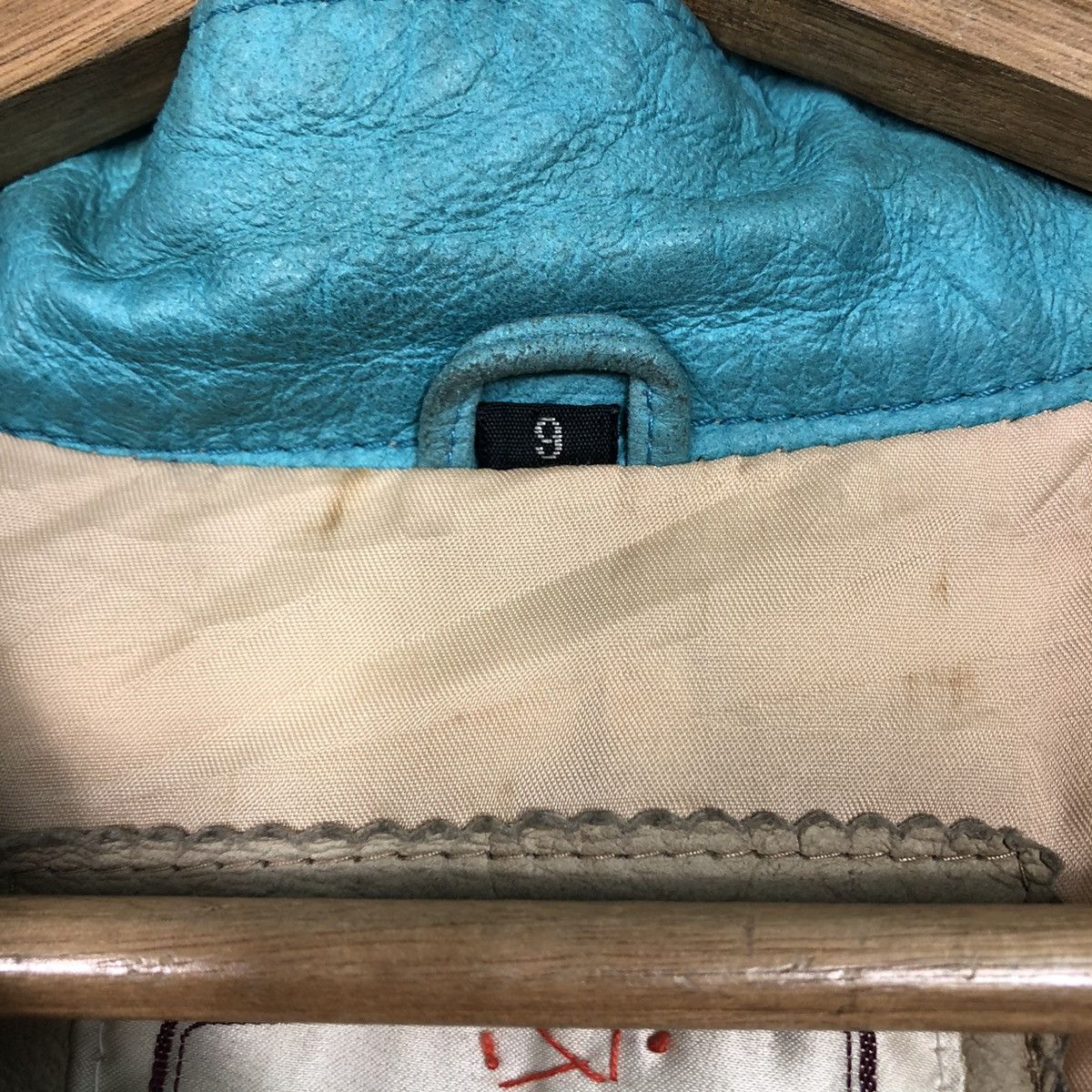 Genuine Leather × Japanese Brand × Vintage 📌Vintage Leather Biker Jacket Parfin Japan Issey Miyake Size US M / EU 48-50 / 2 - 20 Thumbnail
