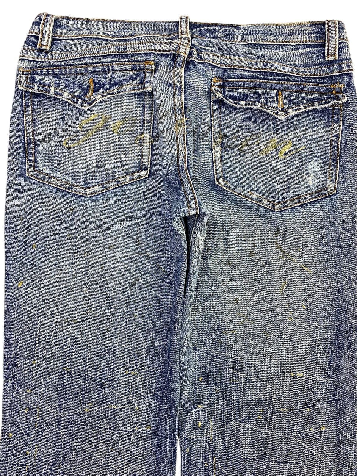 Japanese Brand Japanese Brand Gold Splash Honey Comb Style Flare Jeans Size US 34 / EU 50 - 4 Thumbnail