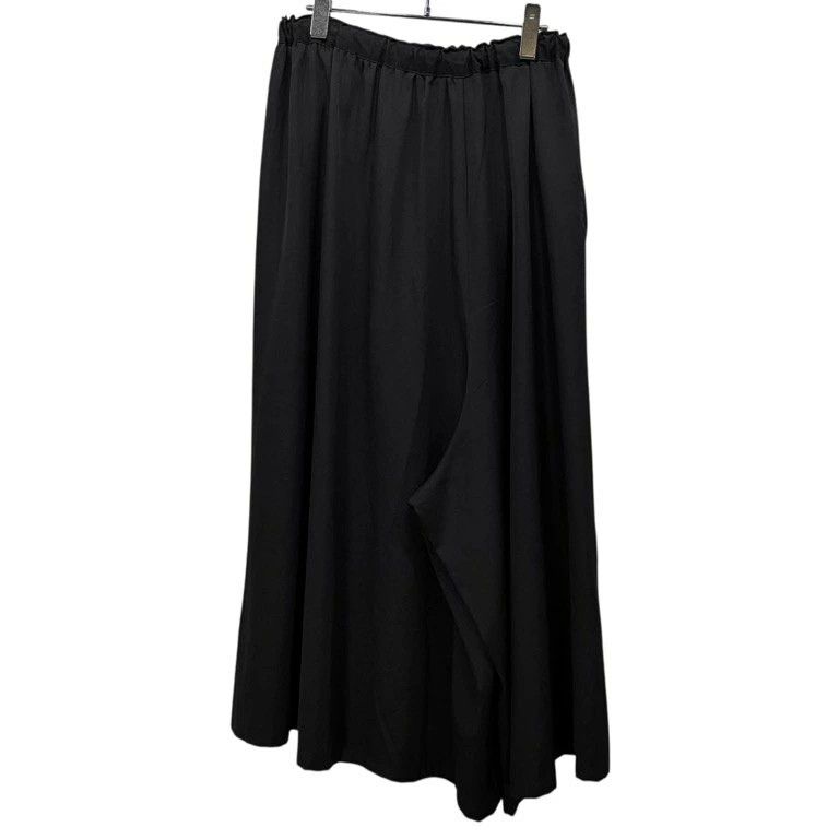 Yohji Yamamoto Yohji Yamamoto +NOIR 17SS Wool Gabardine Asymmetrical Pants Size US 28 / EU 44 - 2 Thumbnail