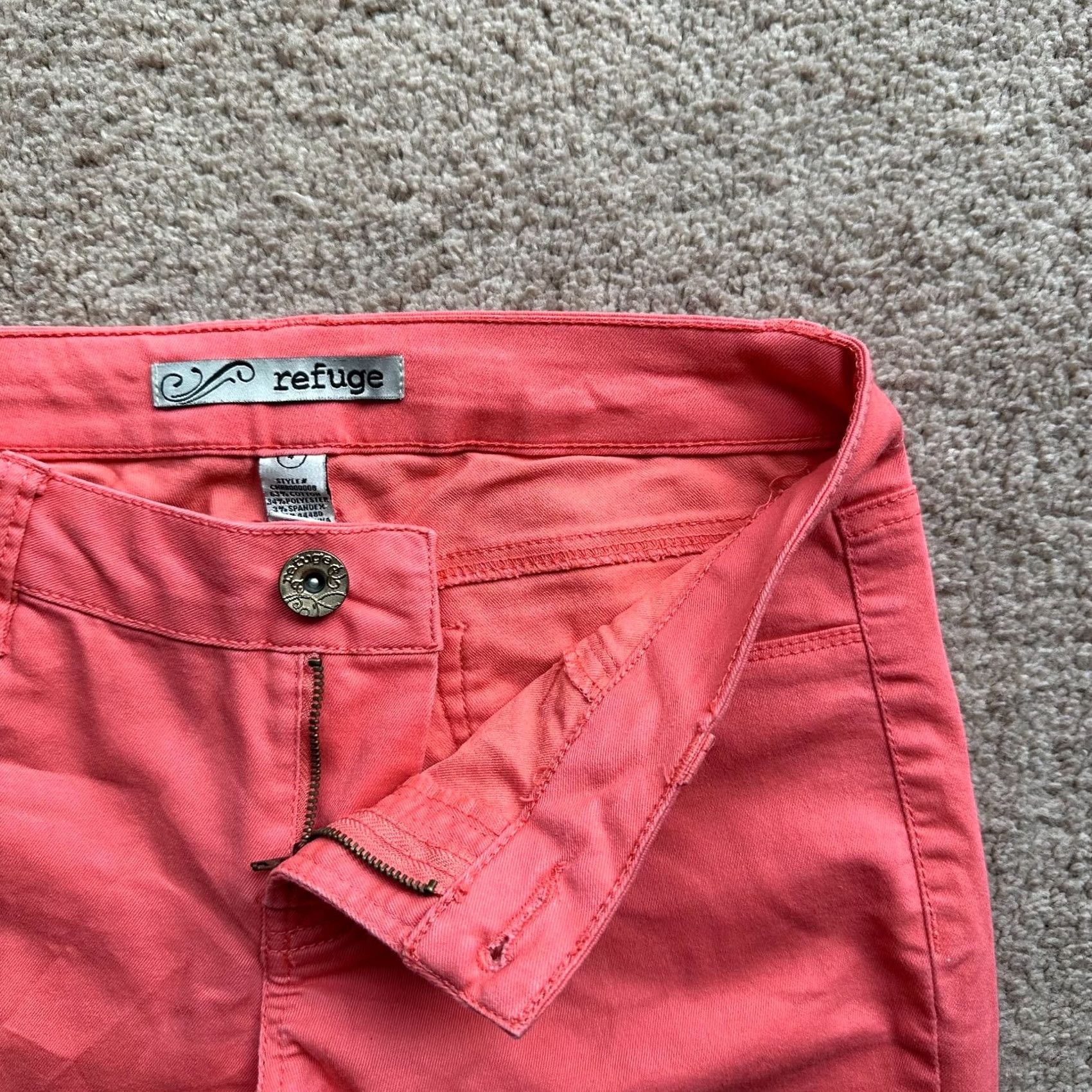 Pinko Refuge Jeans Womens 4 Pink Mid Rise Jegging Tapered Leg Size 27" / US 4 / IT 40 - 4 Thumbnail