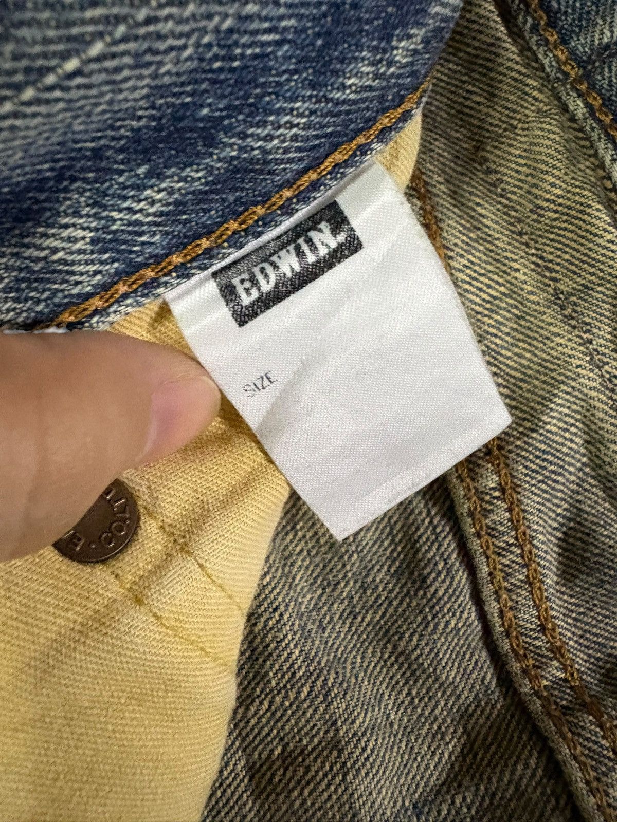 Edwin × Japanese Brand Vintage Japanese Edwin 505x Selvedge Mud Wash Baggy Jeans Size US 30 / EU 46 - 11 Thumbnail