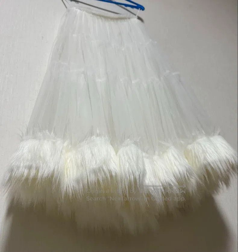 Comme des Garcons Comme Des Garcons size S White Vintage Mesh Skirt Size 22" - 2 Thumbnail