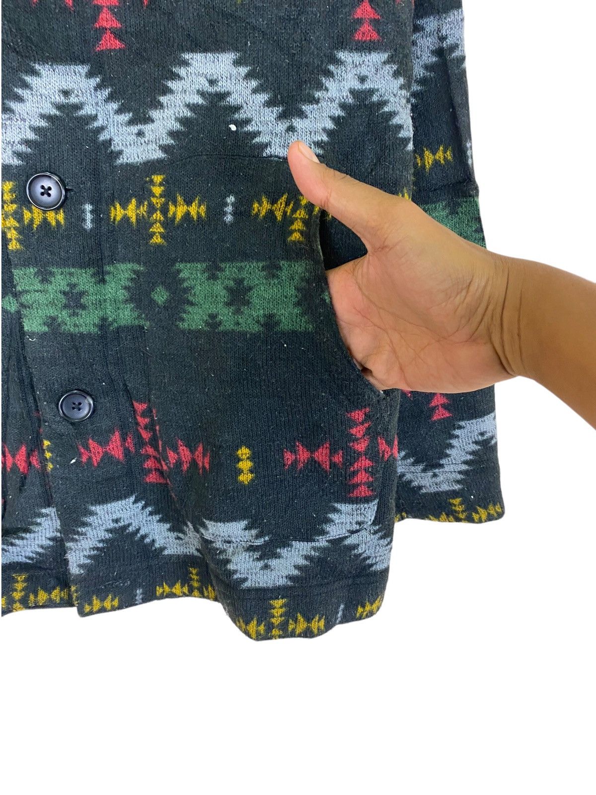 Other Japanese Brand Geometric Navajo Fleece Hoodie Size US L / EU 52-54 / 3 - 6 Thumbnail