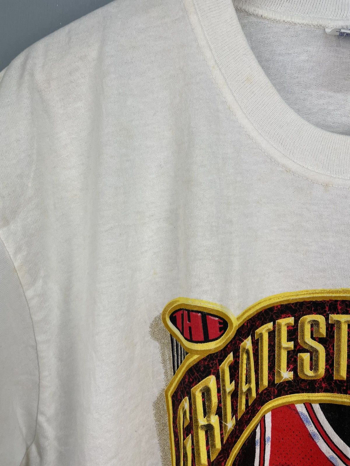 NBA Rare Vintage 90s Chicago Bulls 1996 Champions t shirt Size US L / EU 52-54 / 3 - 9 Thumbnail