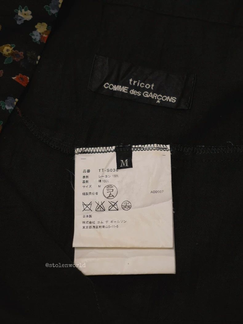 Comme des Garcons Comme des Garcons size M Broken flower and raw edge wrap s Size 23" - 6 Thumbnail