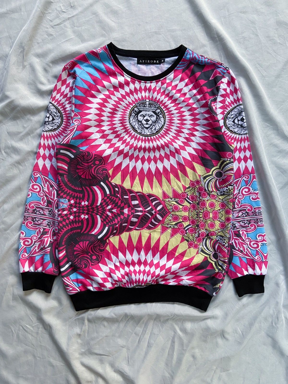 Japanese Brand APIZODE PRINTED SWEATSHIRT Size US M / EU 48-50 / 2 - 1 Thumbnail
