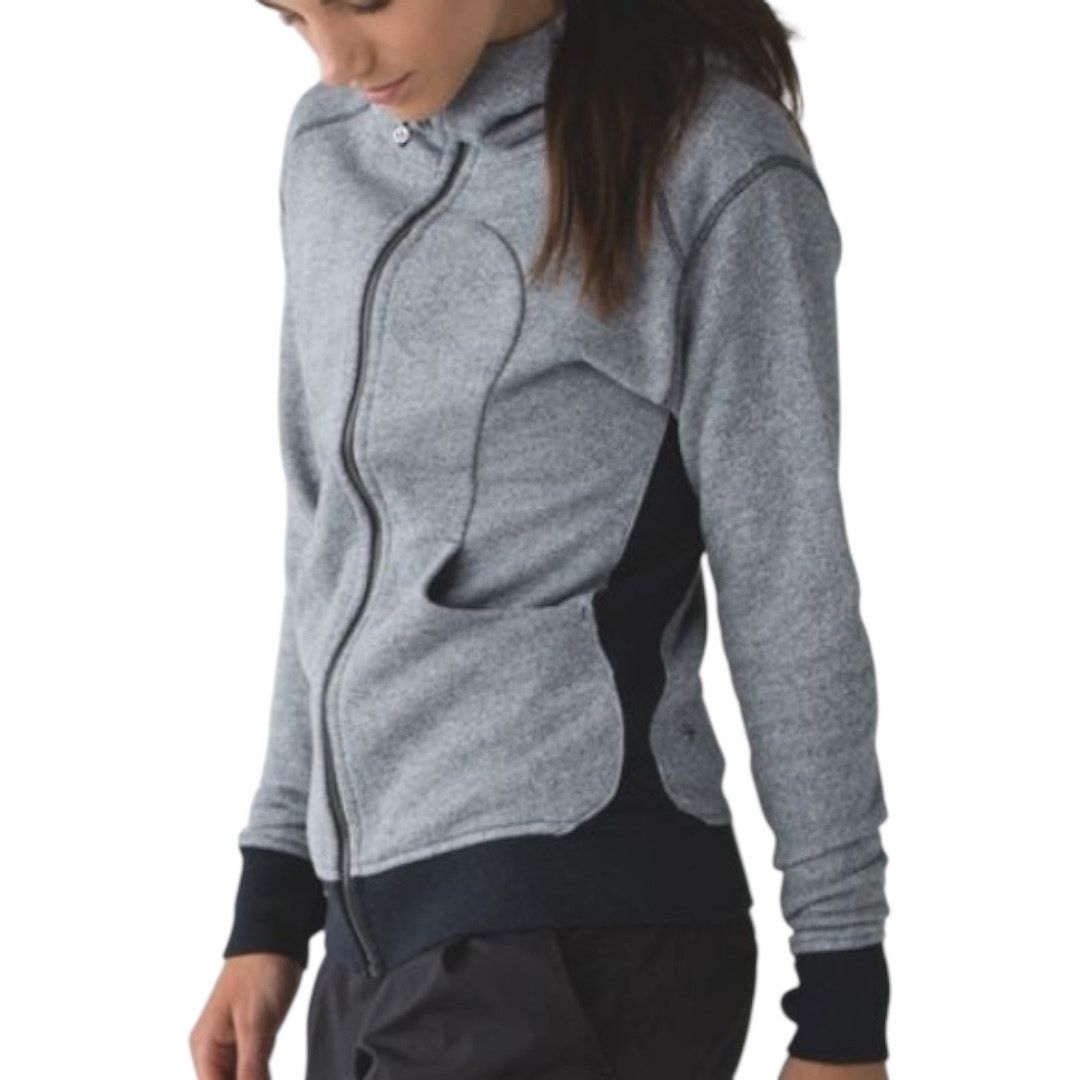 Lululemon On The Daily Hoodie Cotton Heathered Naval Blue 6