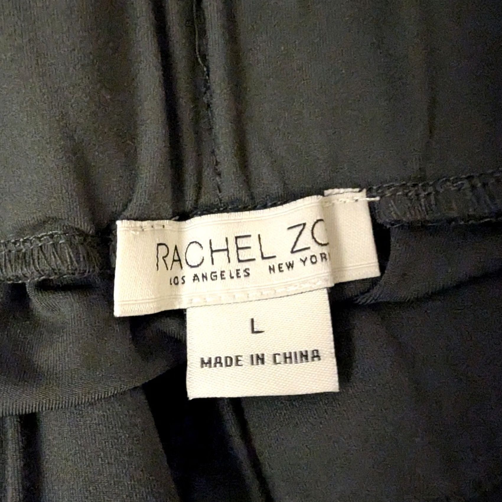 Rachel Zoe Rachel Zoe Olive Green Knit Dress Pants Elastic Waist Drawstring Women's Sz L Size 36" / US 14 / IT 50 - 6 Thumbnail