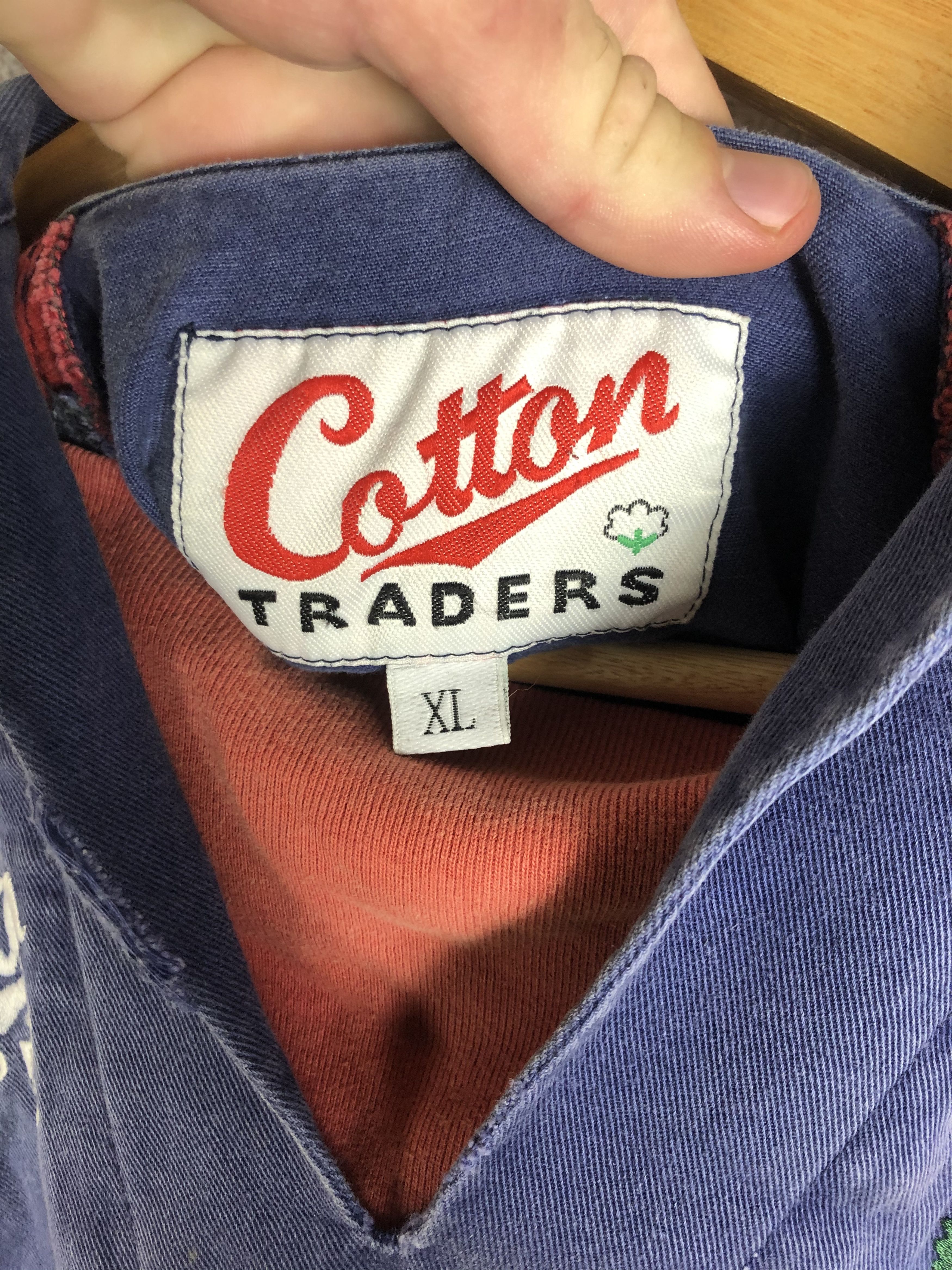 Cotton Traders Rare!Vintage Cotton Traders England Union Rugby Shirt Jersey Size US XL / EU 56 / 4 - 4 Thumbnail
