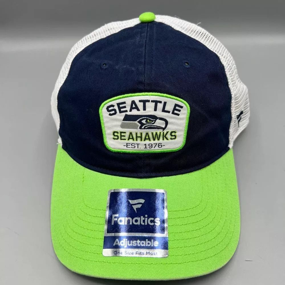 Other Seattle Seahawks Trucker Hat Men Fanatics NFL Snap Back Cap Size ONE SIZE - 1 Thumbnail