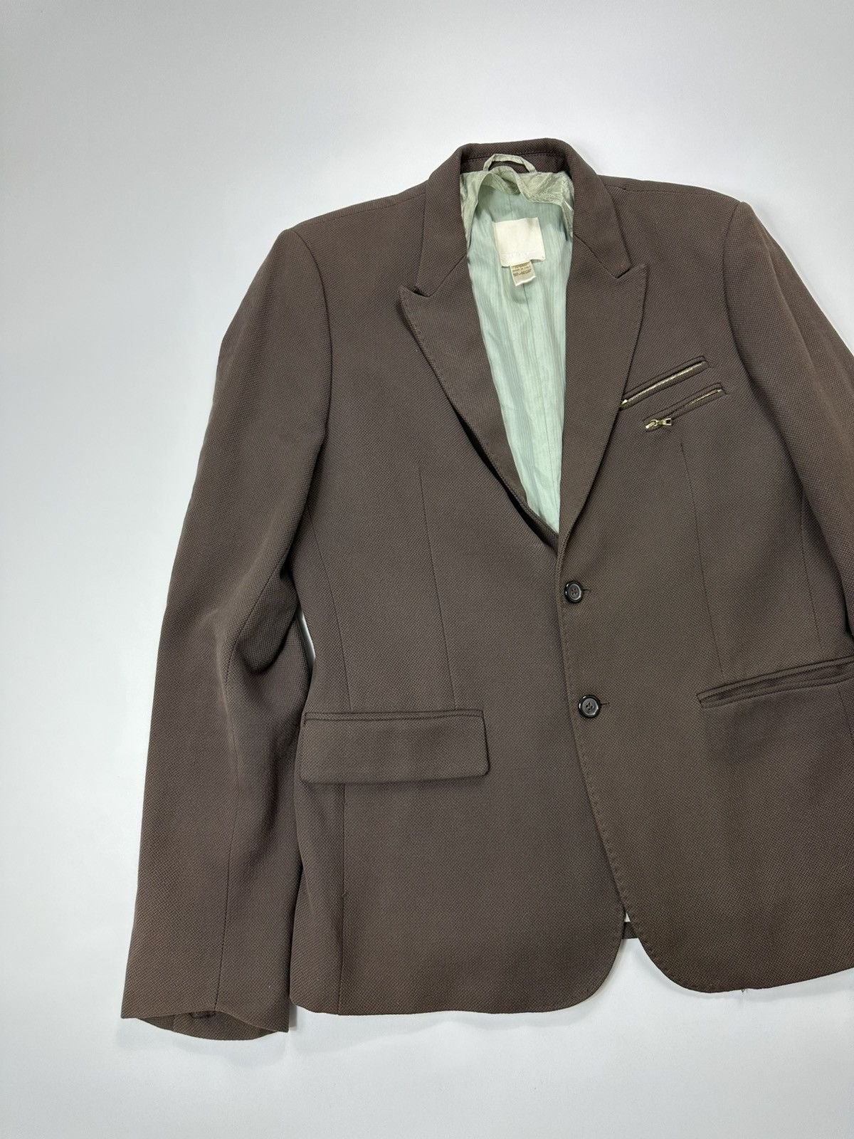Diesel Diesel Virgin Wool Blazer Made In Italy Brown Size US L / EU 52-54 / 3 - 3 Thumbnail