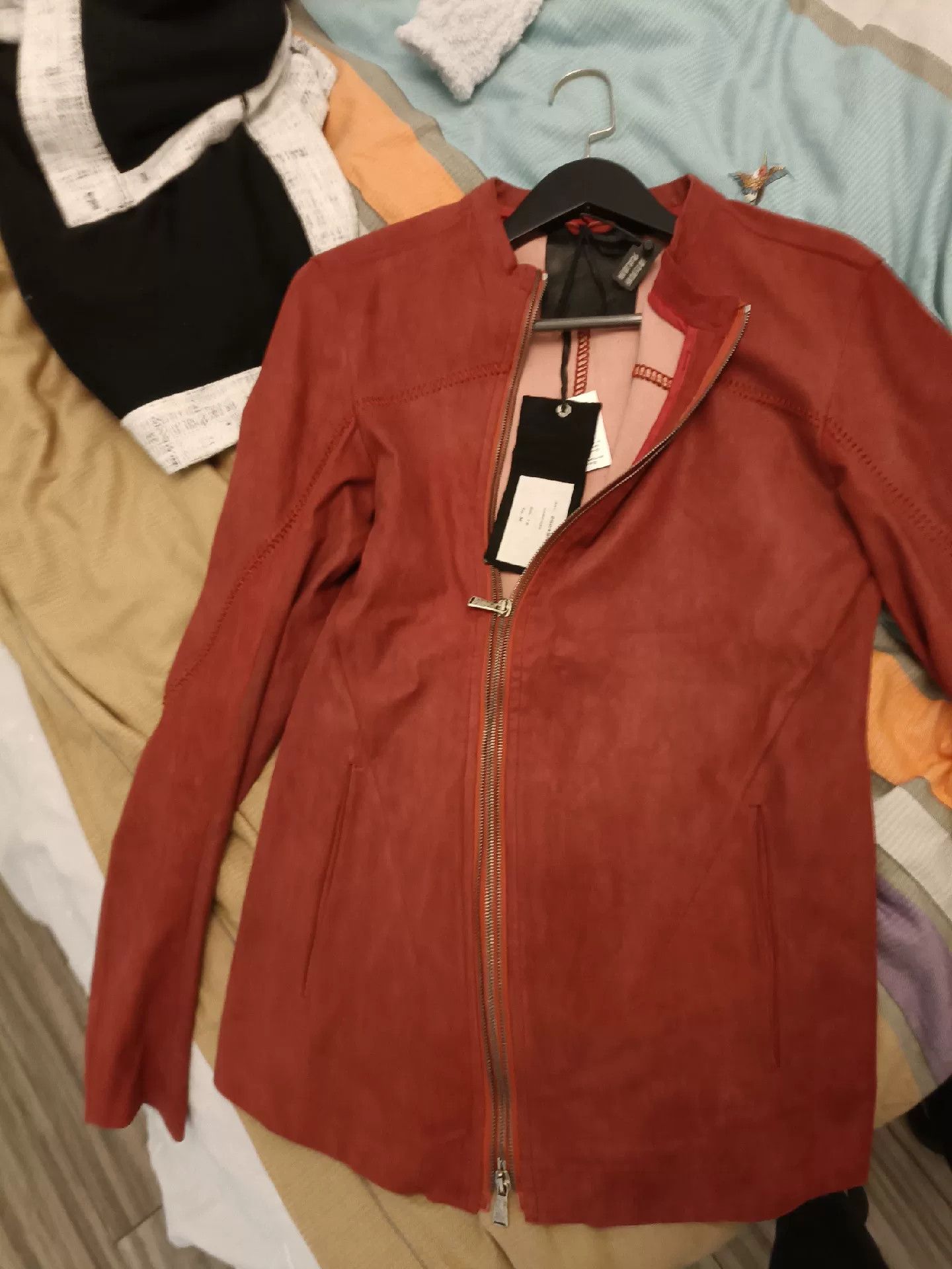 10sei0otto 10SeiOtto Suede Leather Coat Size M / US 6-8 / IT 42-44 - 1 Thumbnail