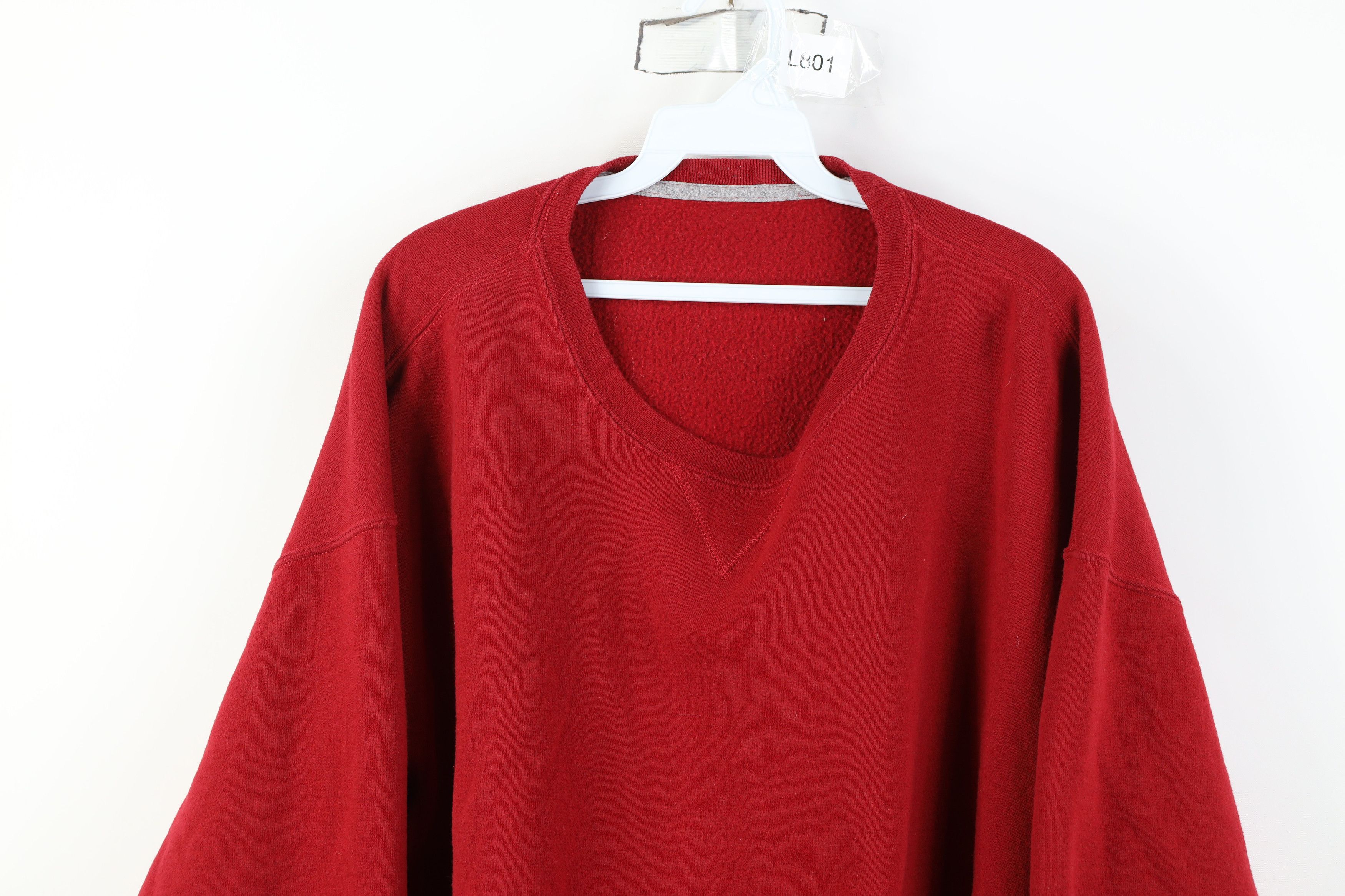 Russell Athletic Vintage 90s Y2K Russell Athletic Crewneck Sweatshirt Red Size US XXL / EU 58 / 5 - 2 Thumbnail