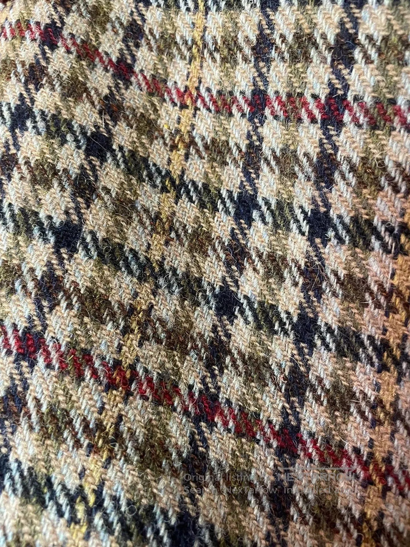 Undercover harris tweed tote bag with leather base. Size ONE SIZE - 5 Thumbnail