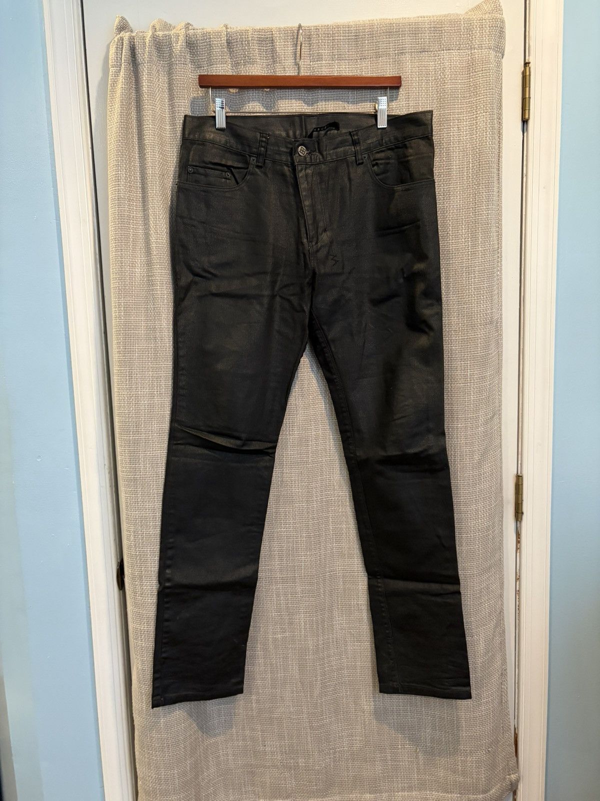 Ksubi Gee Gee Black Tar Waxed Black Resin Denim Jeans