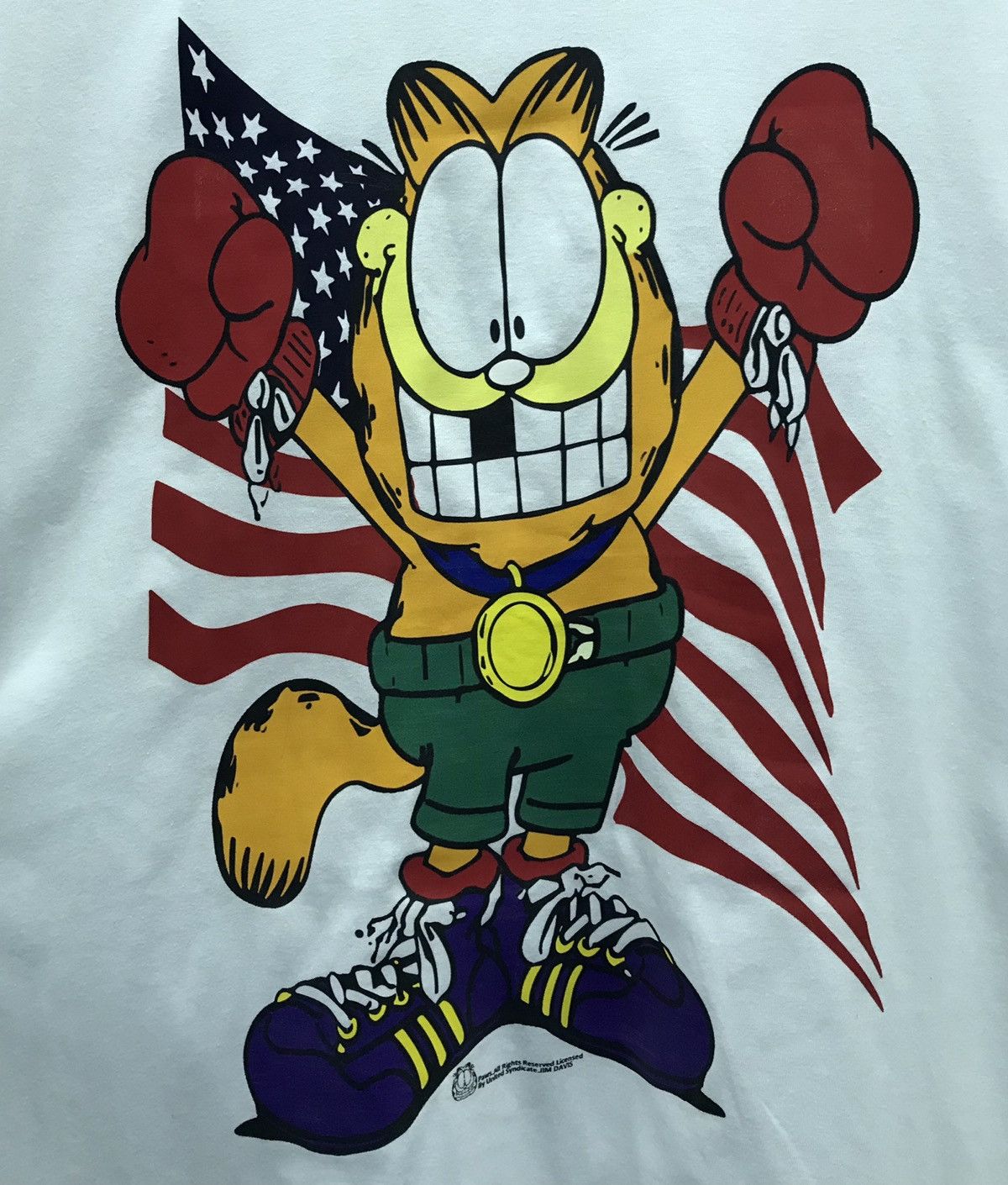 Vintage Vintage Garfield Never Hit Soft Shirt Size US XXL / EU 58 / 5 - 3 Thumbnail