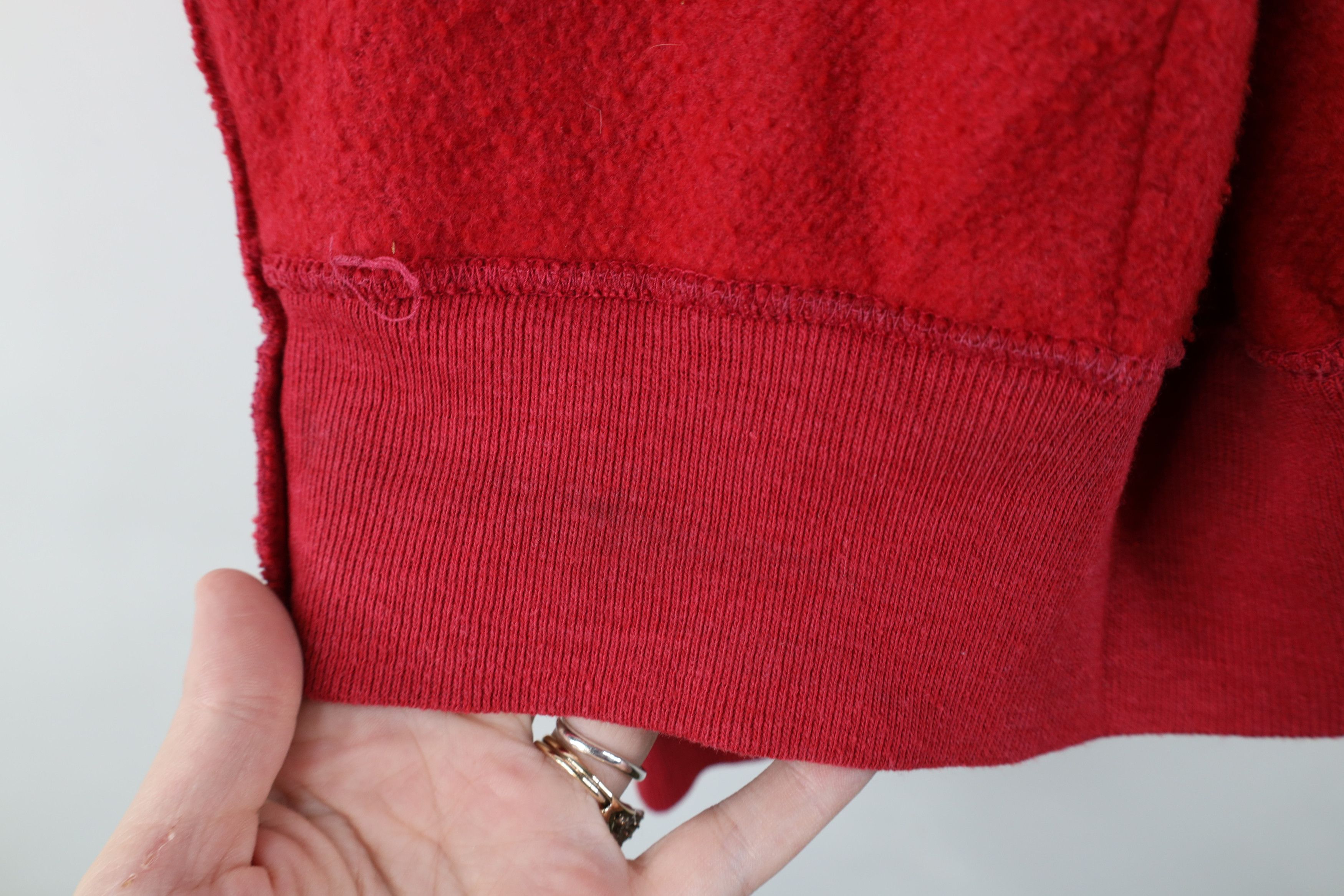 Vintage Vintage 70s Streetwear Full Zip Hoodie Sweatshirt Red USA Size US L / EU 52-54 / 3 - 11 Thumbnail