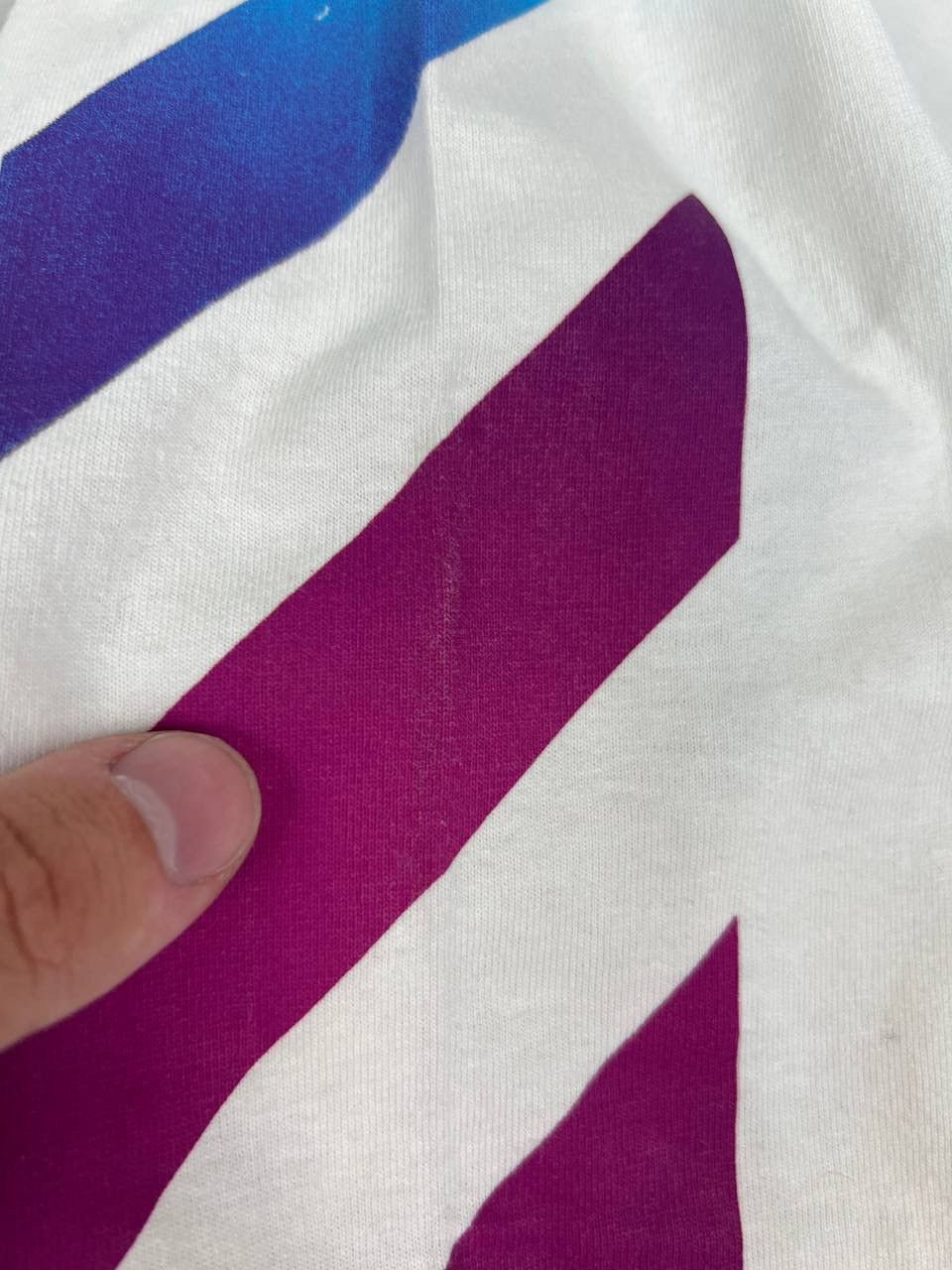 Off-White Off-White Diagonal Gradient Long Sleeve Tee Size US M / EU 48-50 / 2 - 12 Thumbnail