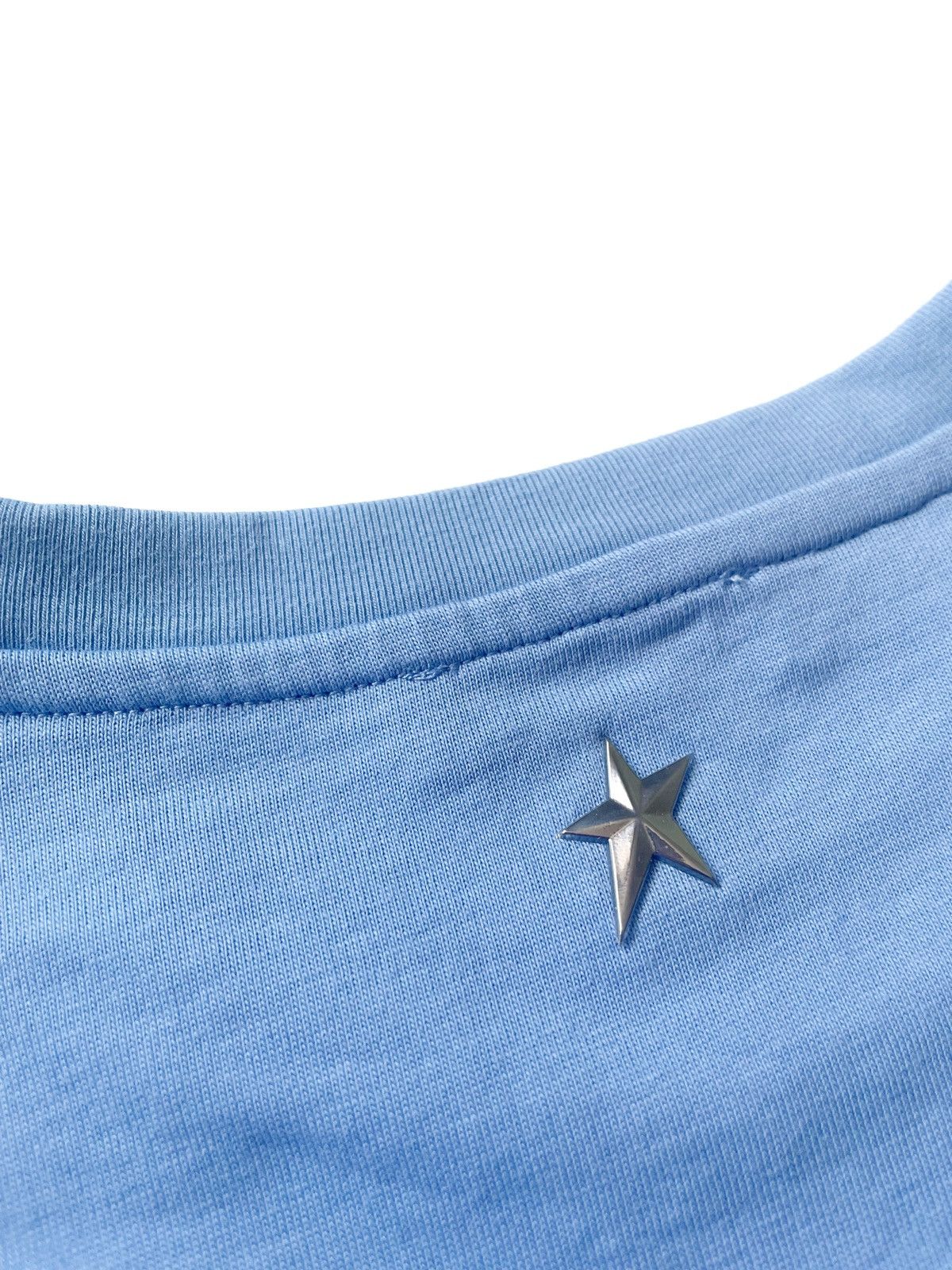 H&M × Thierry Mugler Thierry Mugler X H&M Blue Big Logo Women T-Shirt 100% Cotton Size L / US 10 / IT 46 - 8 Thumbnail