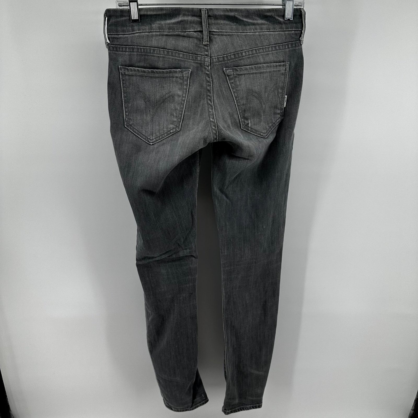 MOTHER Mother The Looker Jeans Skinny Denim Mid Stretch Gray 25 Size 25" / US 0 / IT 36 - 7 Thumbnail