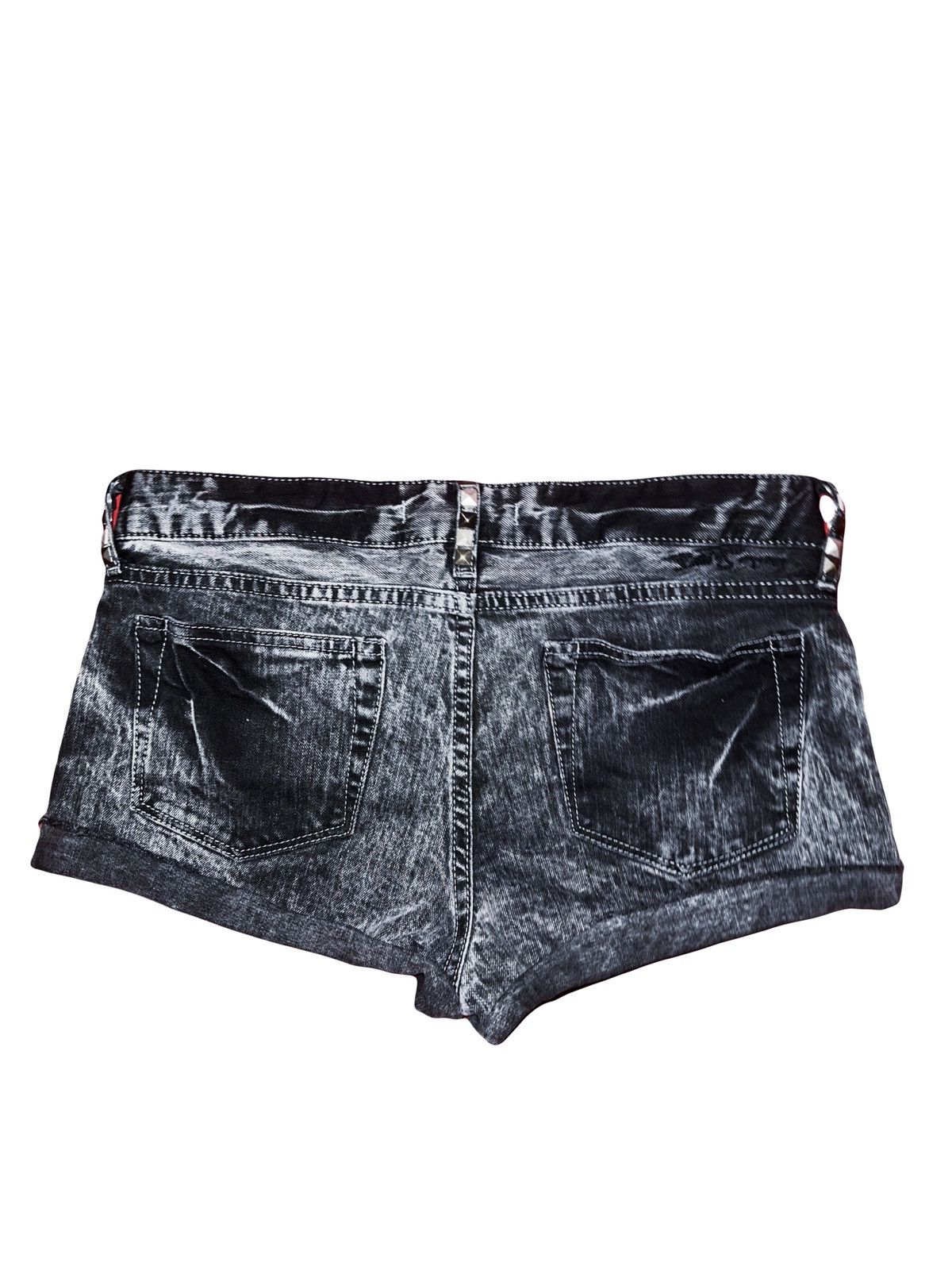 Bape Bapy Studded Denim Shorts Size 30" / US 8 / IT 44 - 2 Thumbnail