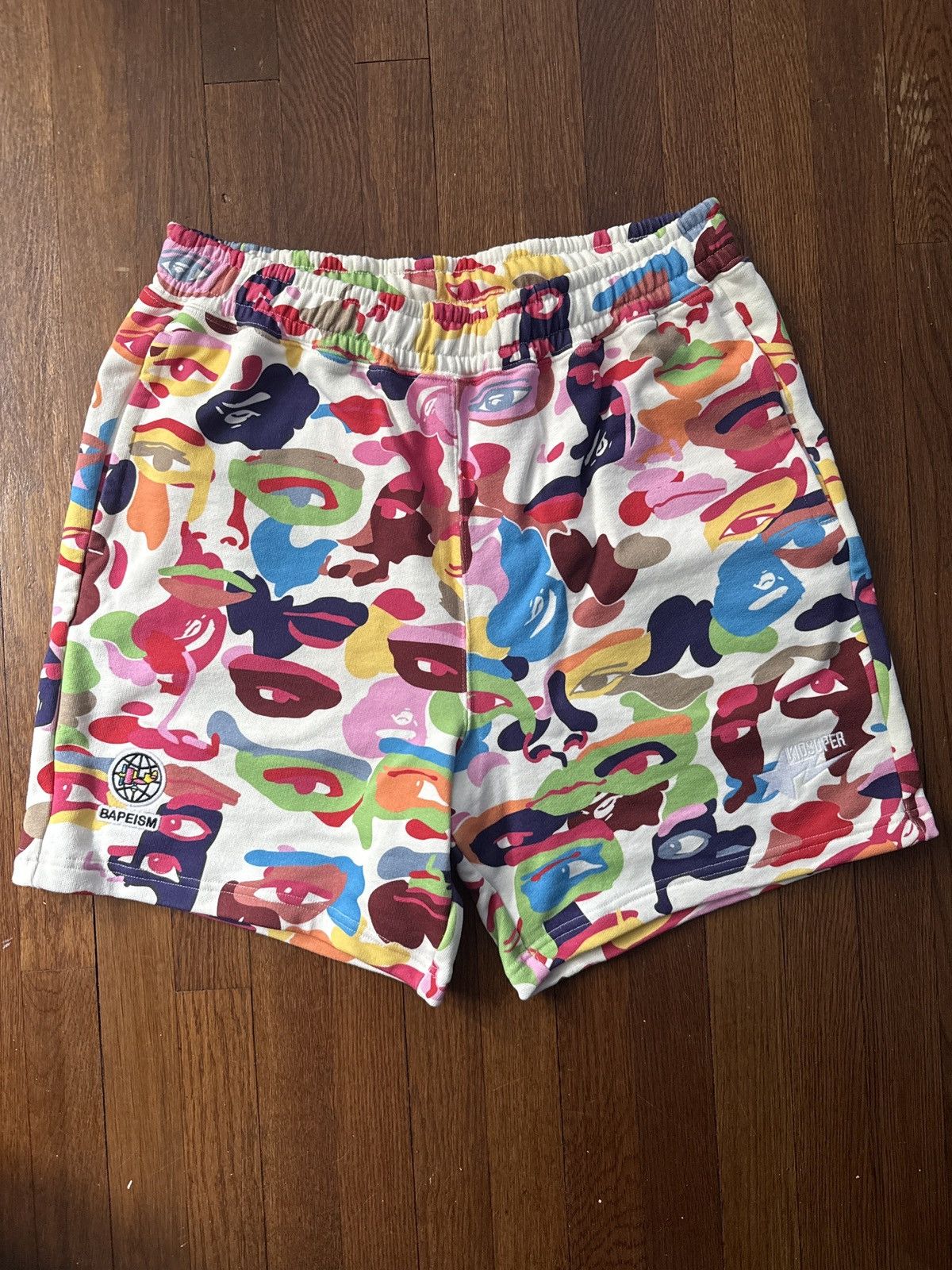 Bape Bape x kid super shorte Size US 37 - 1 Thumbnail